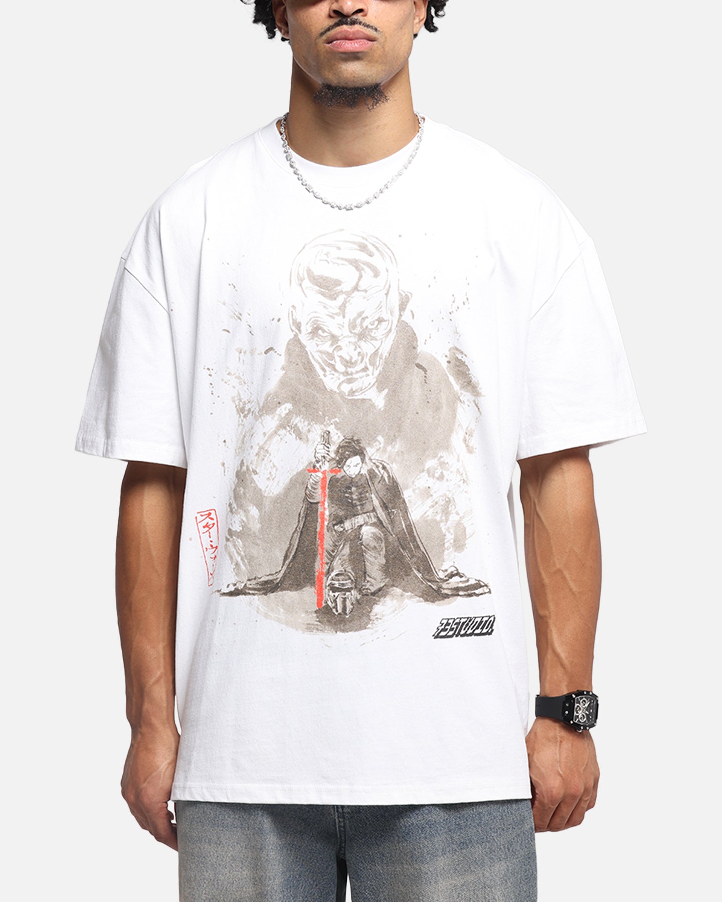73 Studio Star Wars Takumi Last Jedi Vintage T-Shirt White、mySite、zt4zffjzw