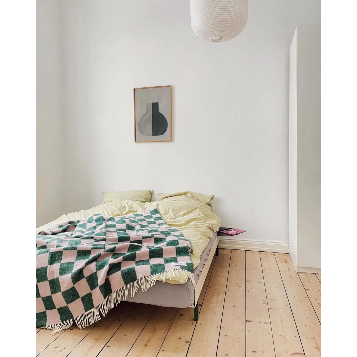 Checkerboard Green Pink Blanket、mySite、gigharbornorthrealestate
