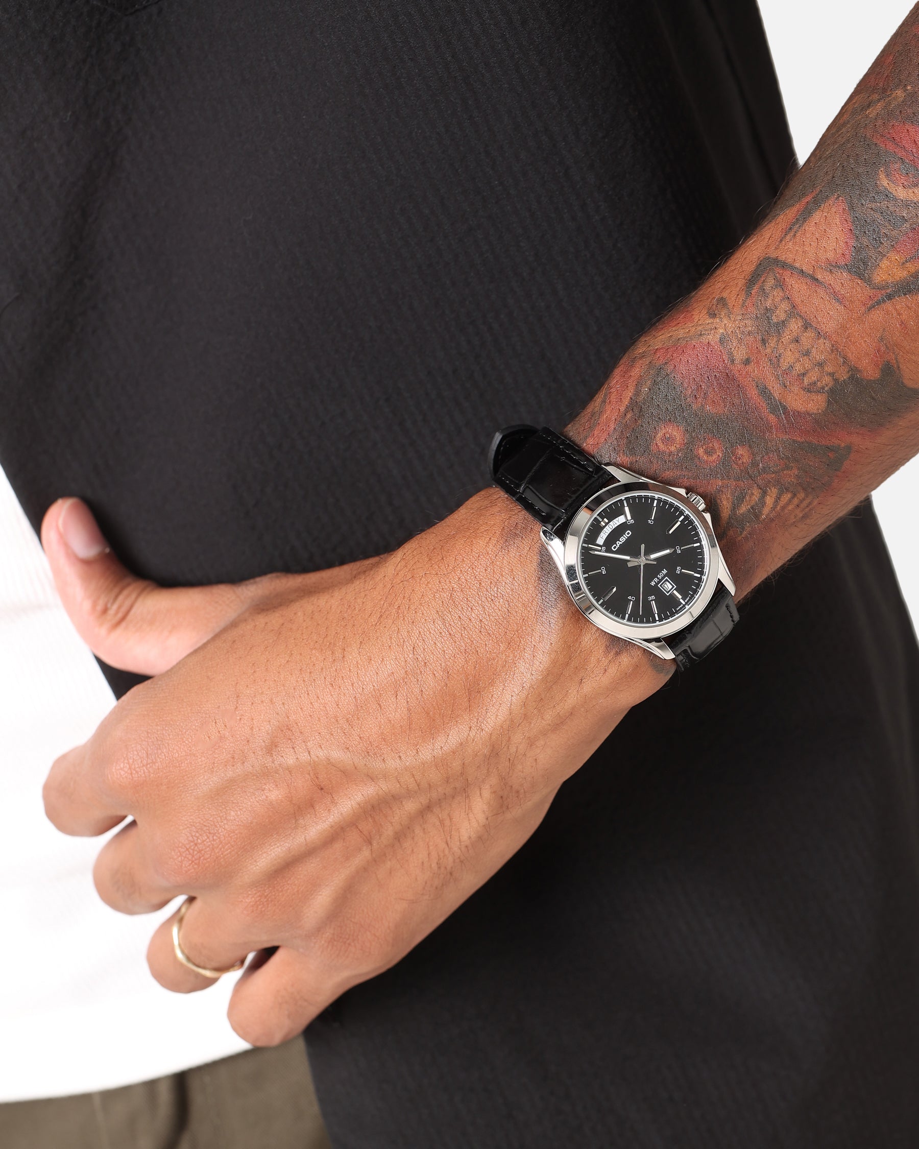 Casio MTP-1370L-1AVDF Watch Black/Silver、mySite、zt4zffjzw