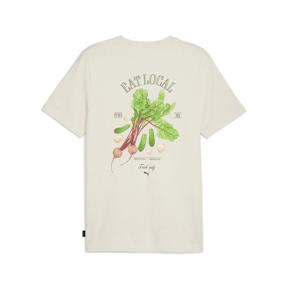 Eat Local Graphic Crew Neck Short Sleeve T-Shirt、mySite、gtrtttuynbv