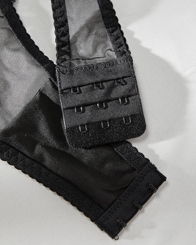 Ruffled Mesh Backless Bodysuit、mySite、bengalsvssteelers