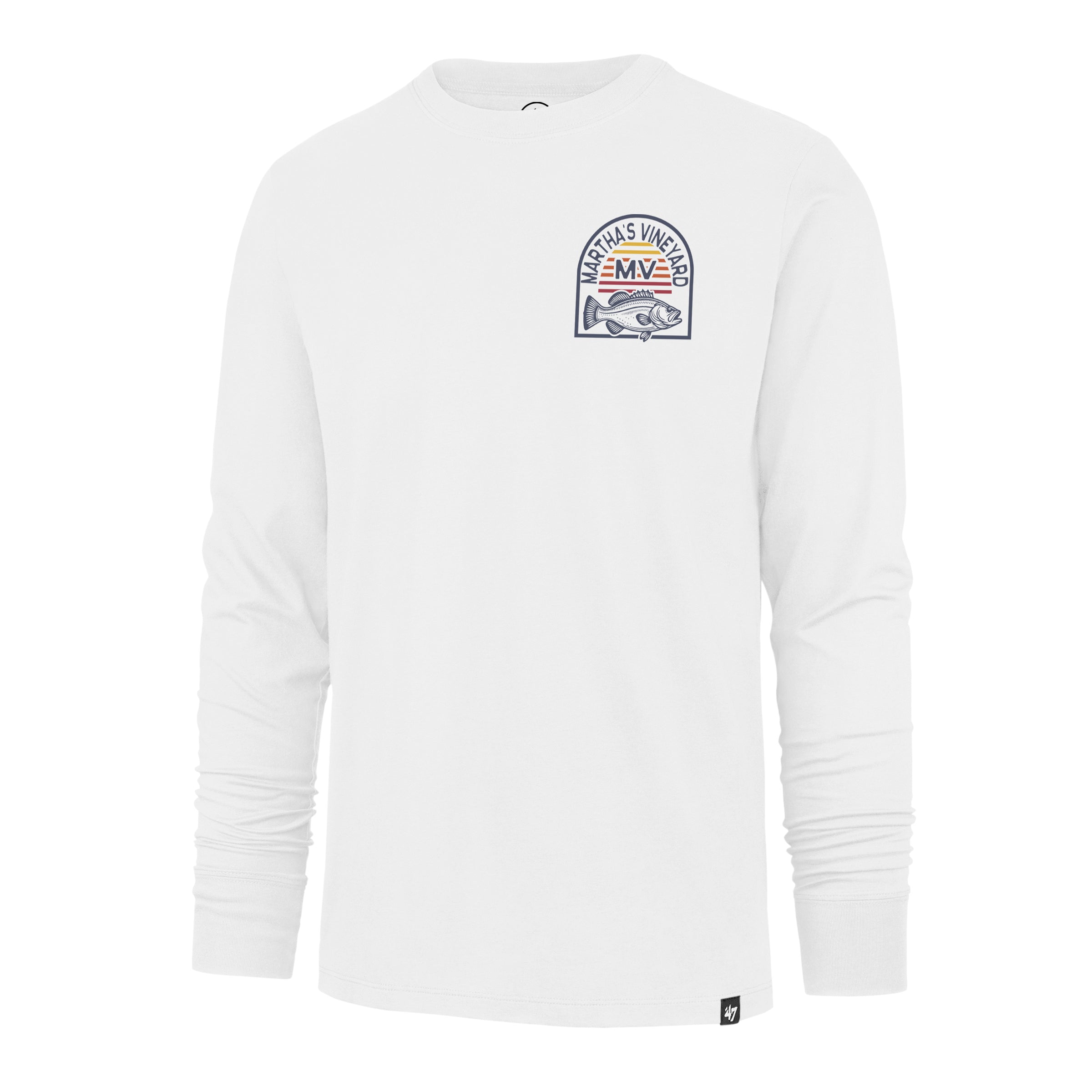 MARTHAS VINEYARD DESTINATION BACKER '47 FRANKLIN LONG SLEEVE TEE、mySite、vikingsvslions