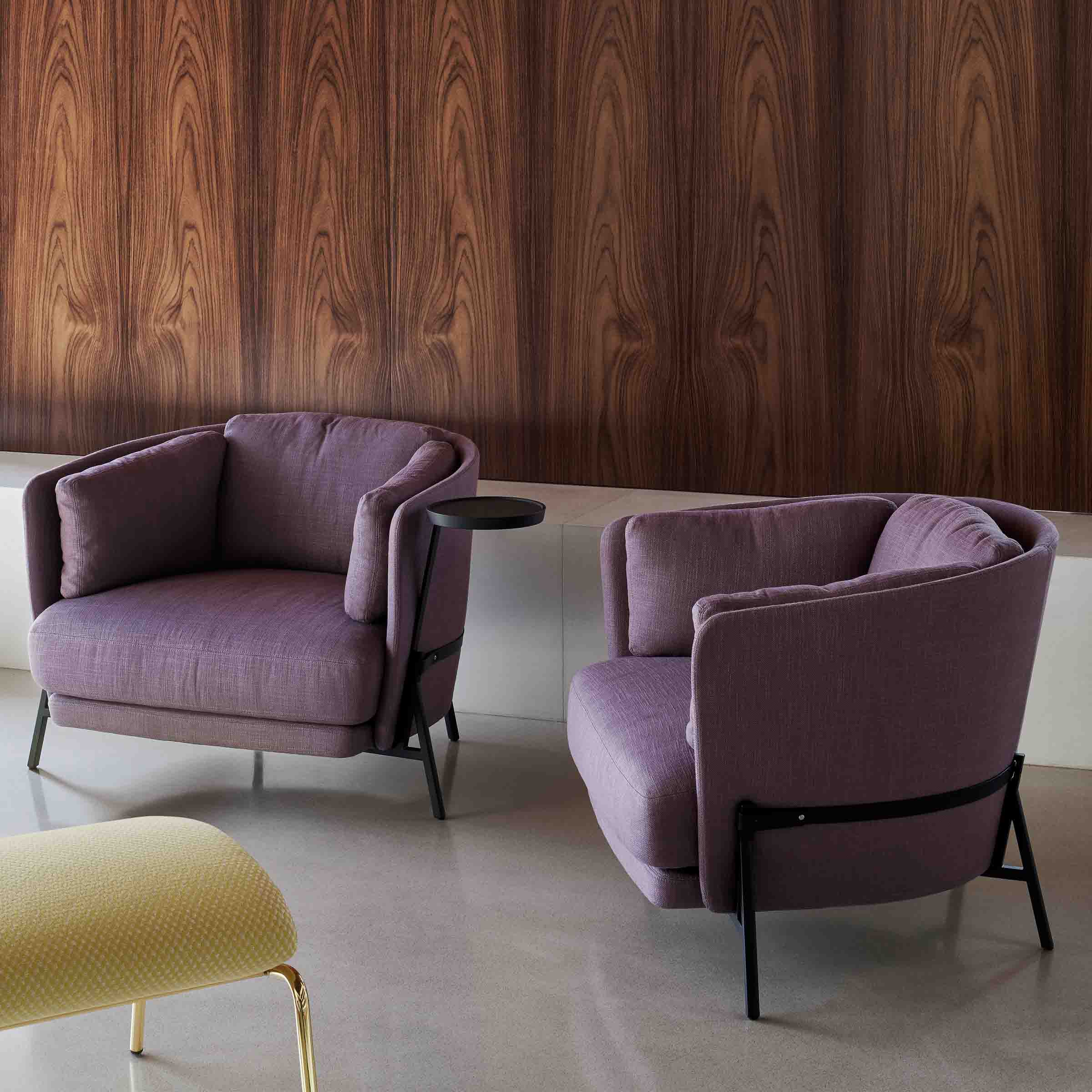 Fabric Armchair CRADLE by Neri&Hu for Arflex、mySite、neckold