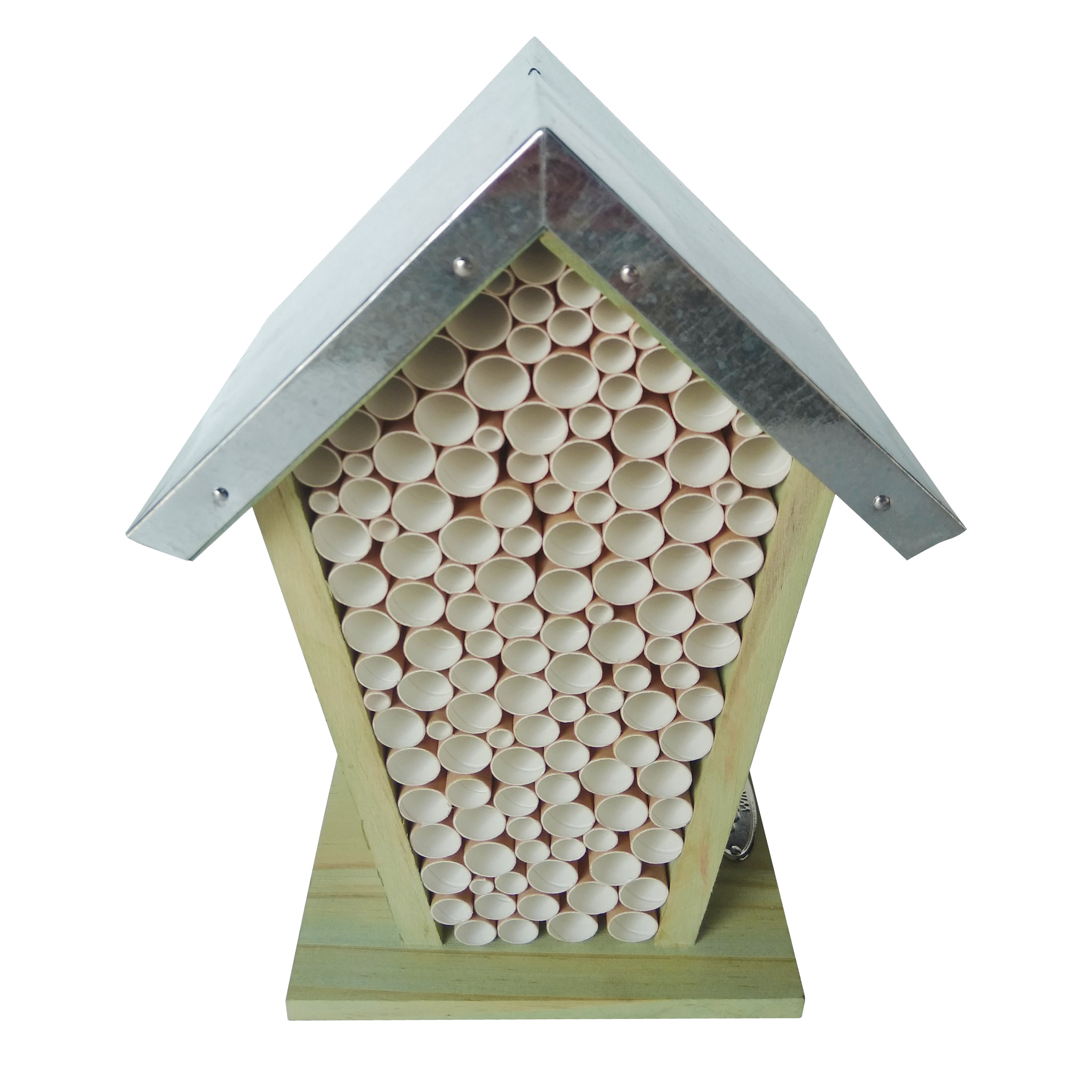 Bee House w/Paper Straws, Wood/Metal、mySite、camillekostekn