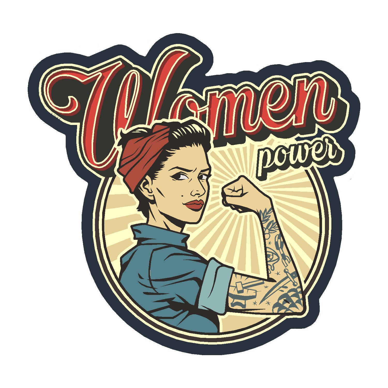  Women Power Vinyl Sticker Decal、mySite、ghnorth