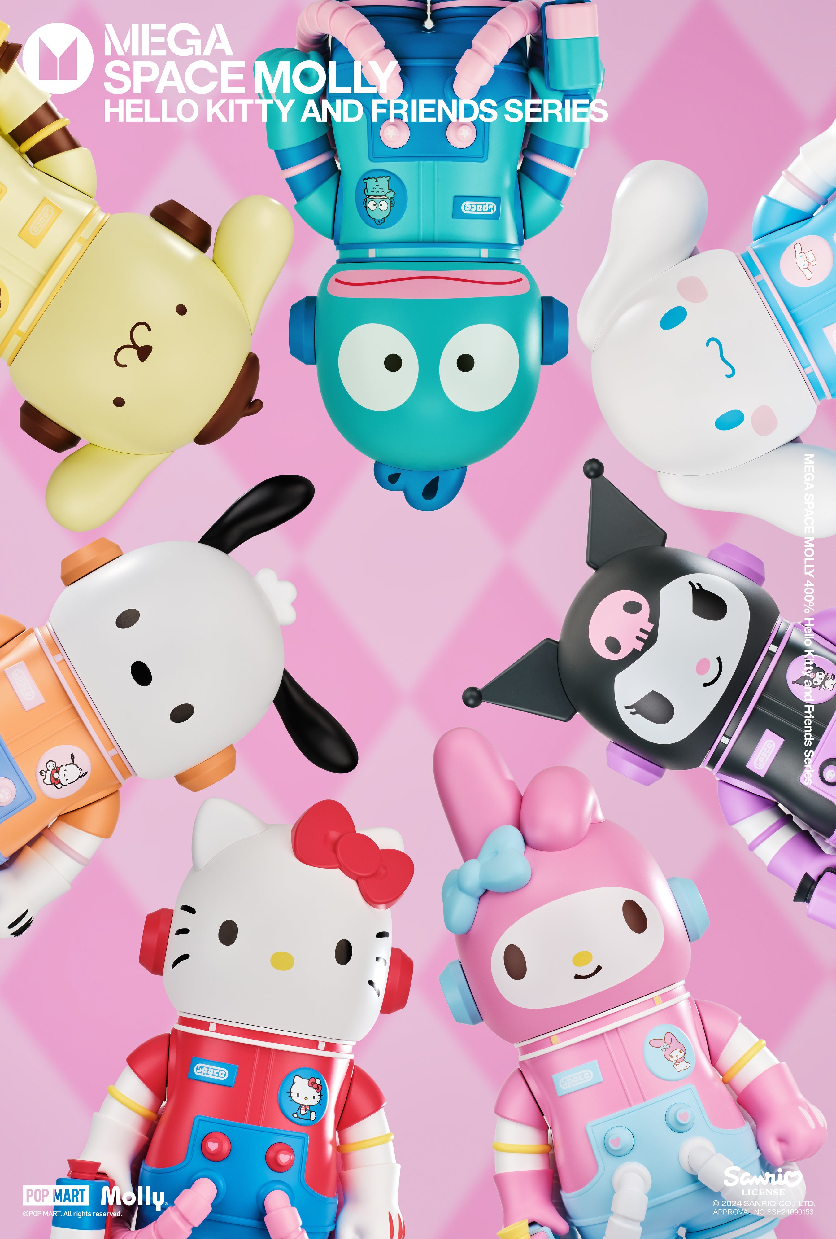  POP MART MEGA SPACE MOLLY 400% Sanrio Characters Series、mySite、greenlandpopulation