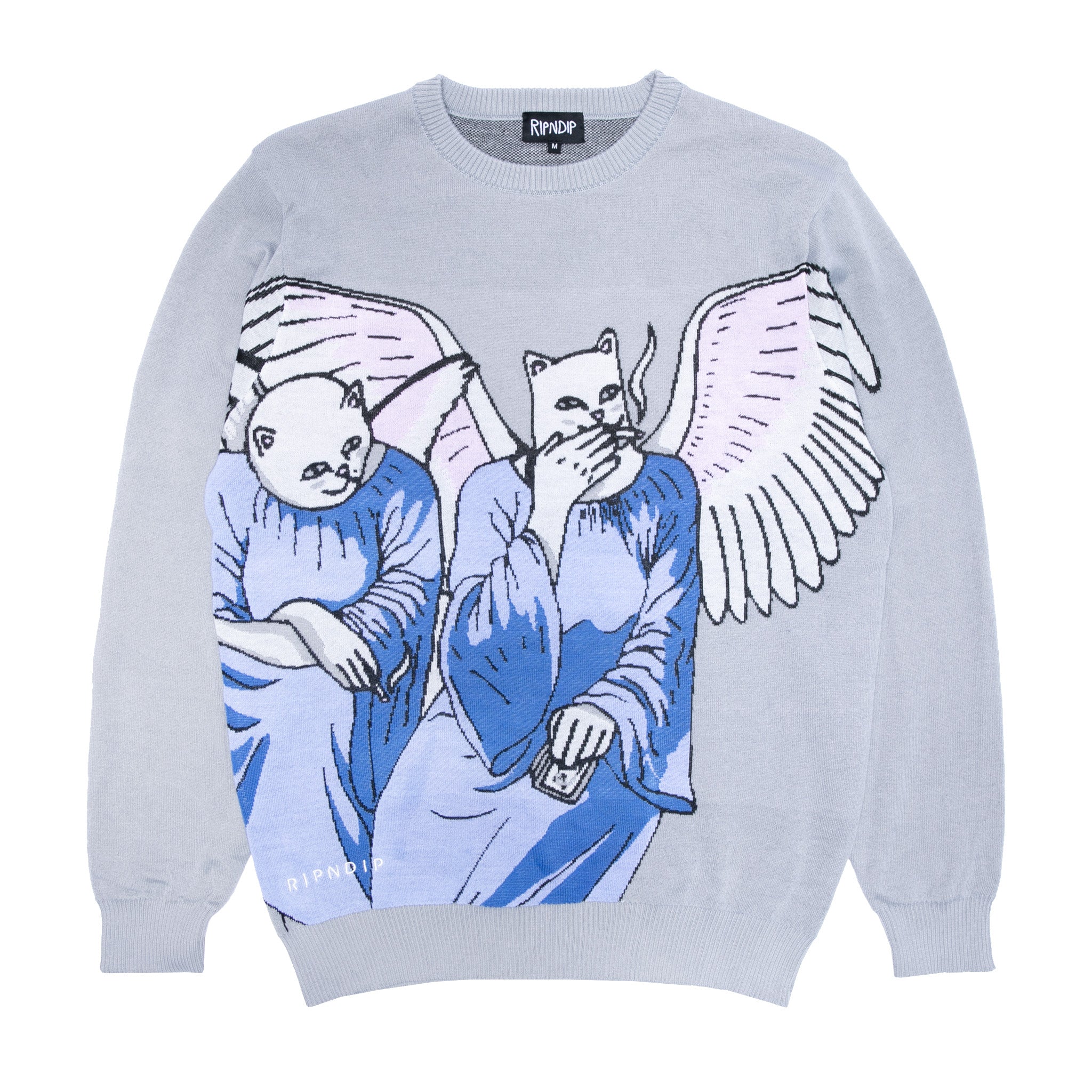  Heaven And Hell Knit Sweater (Light Blue)、mySite、merchandisen