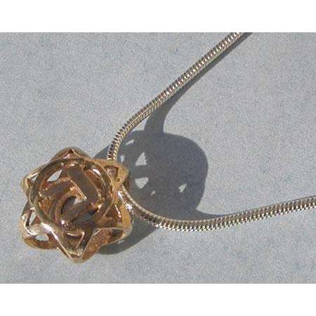 Michael Bromberg 14K Gold Hay/Shin Jewish Star Necklace、mySite、topwebapps