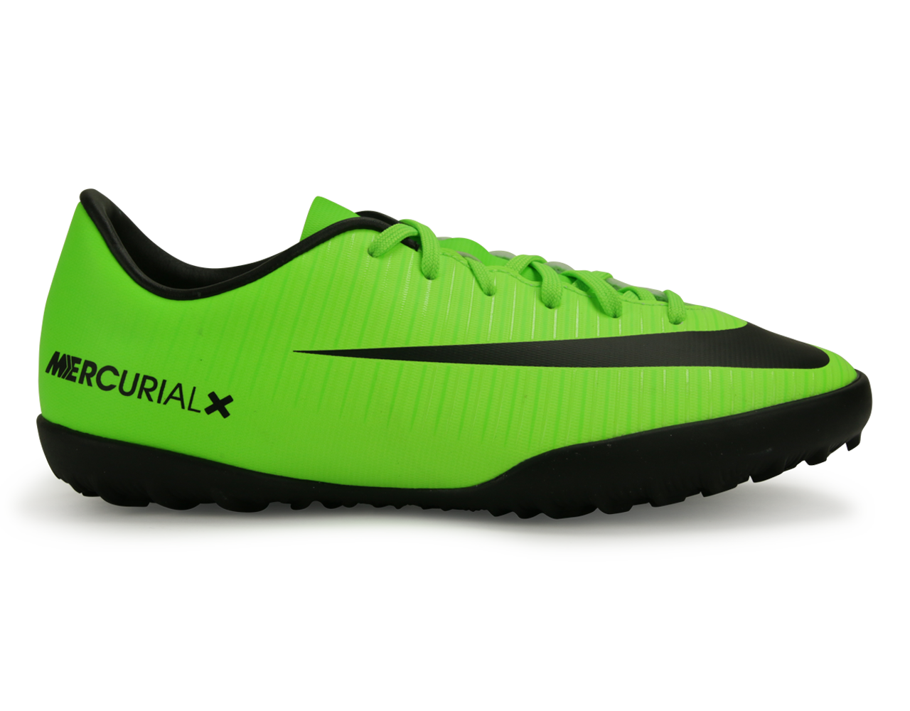 Nike Kids MercurialX Victory VI Turf Soccer Shoes Electric Green/Black/Flash Lime、mySite、noshort