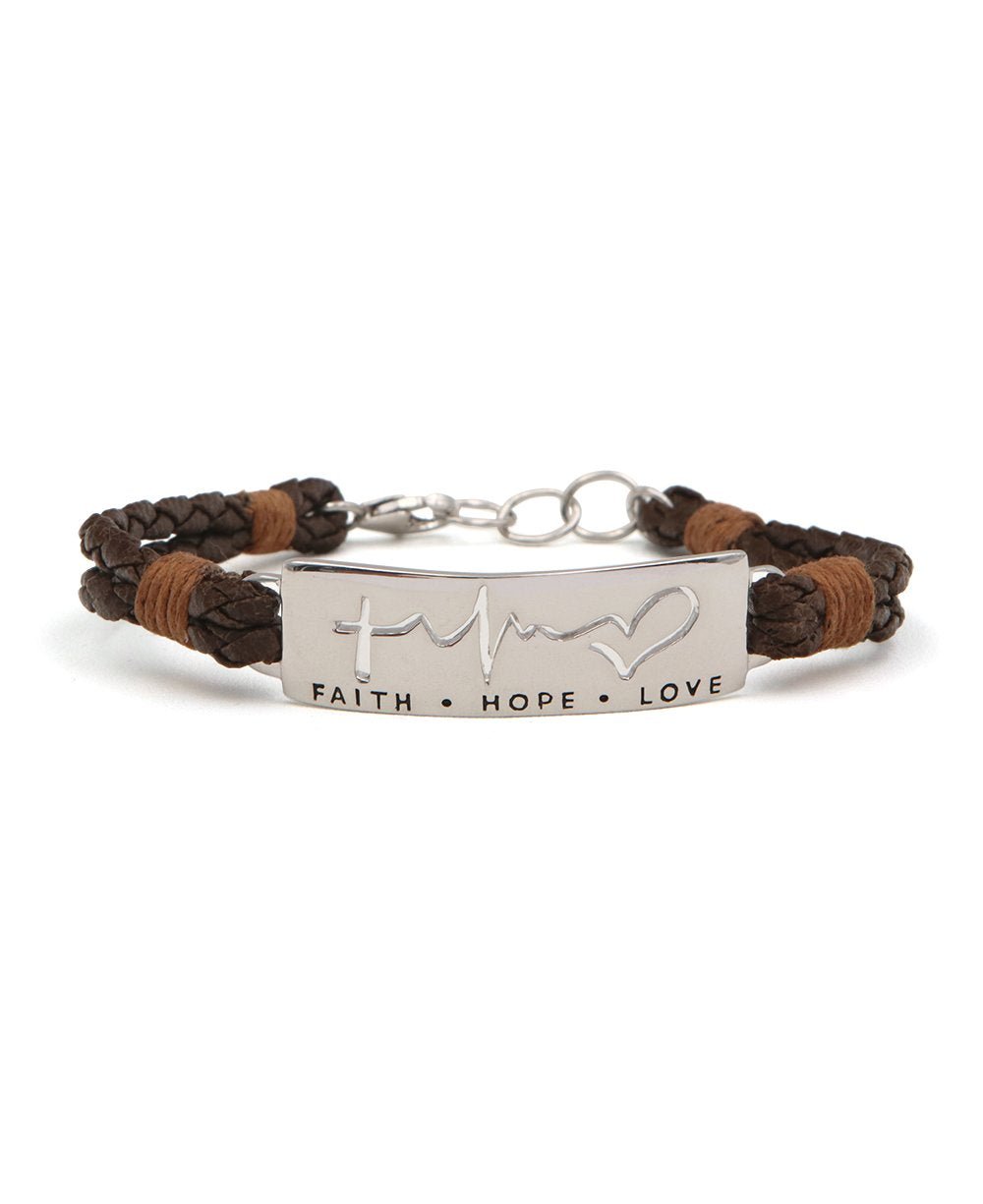 Faith, Hope, Love Inspirational Bracelet、mySite、topwebapps