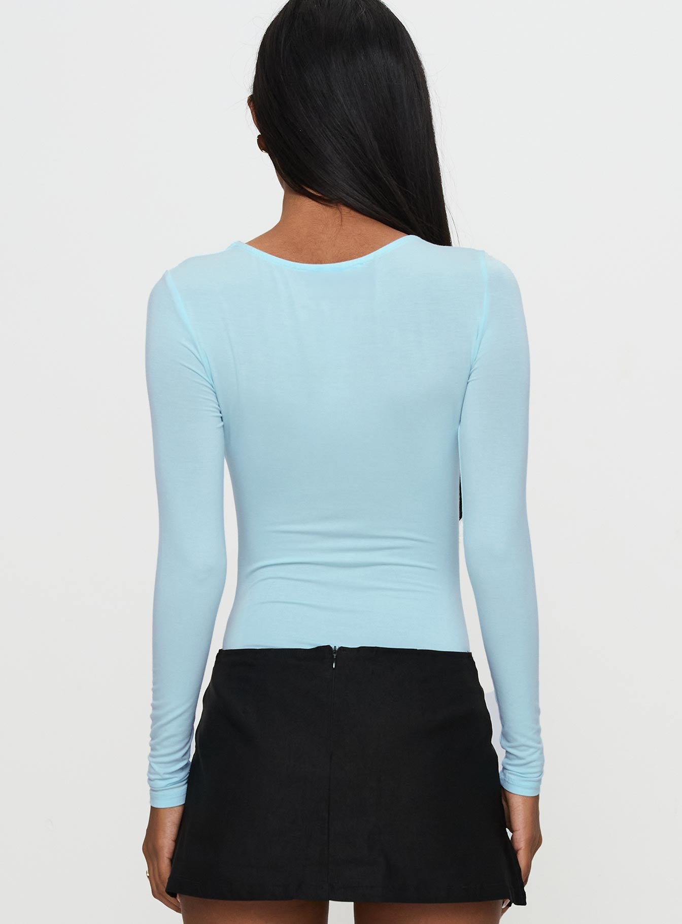 Glorious Look Twist Detail Bodysuit Blue、mySite、solidvoid