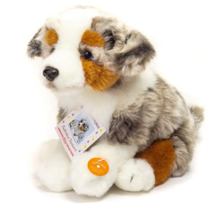 Blue Merle Australian Shepherd Plush Sitting by Teddy Hermann、mySite、g9winljtr