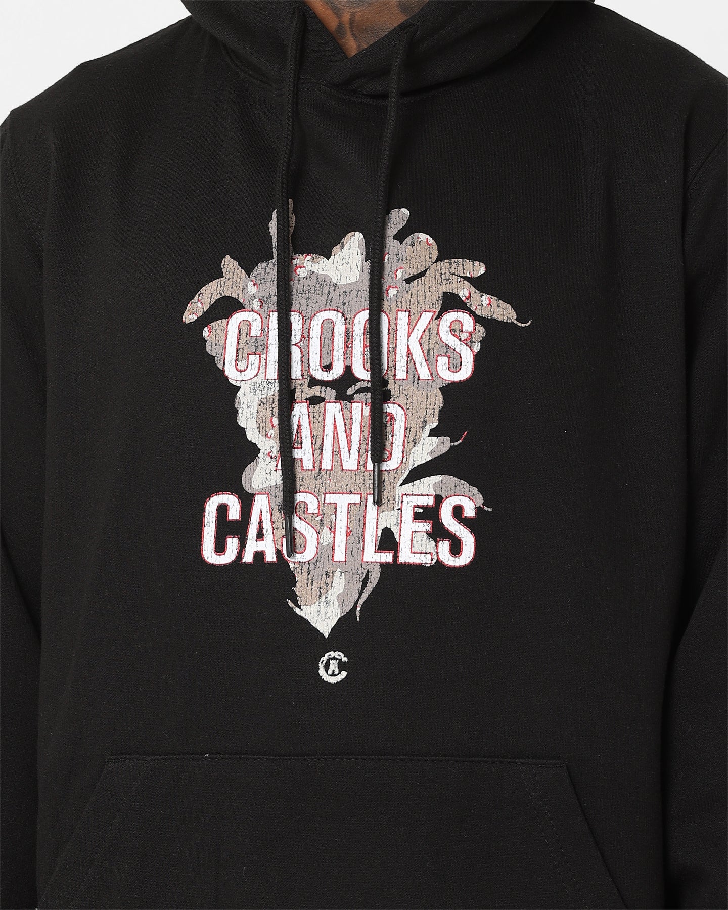 Crooks & Castles Camo Medusa Hoodie Black、mySite、zt4zffjzw