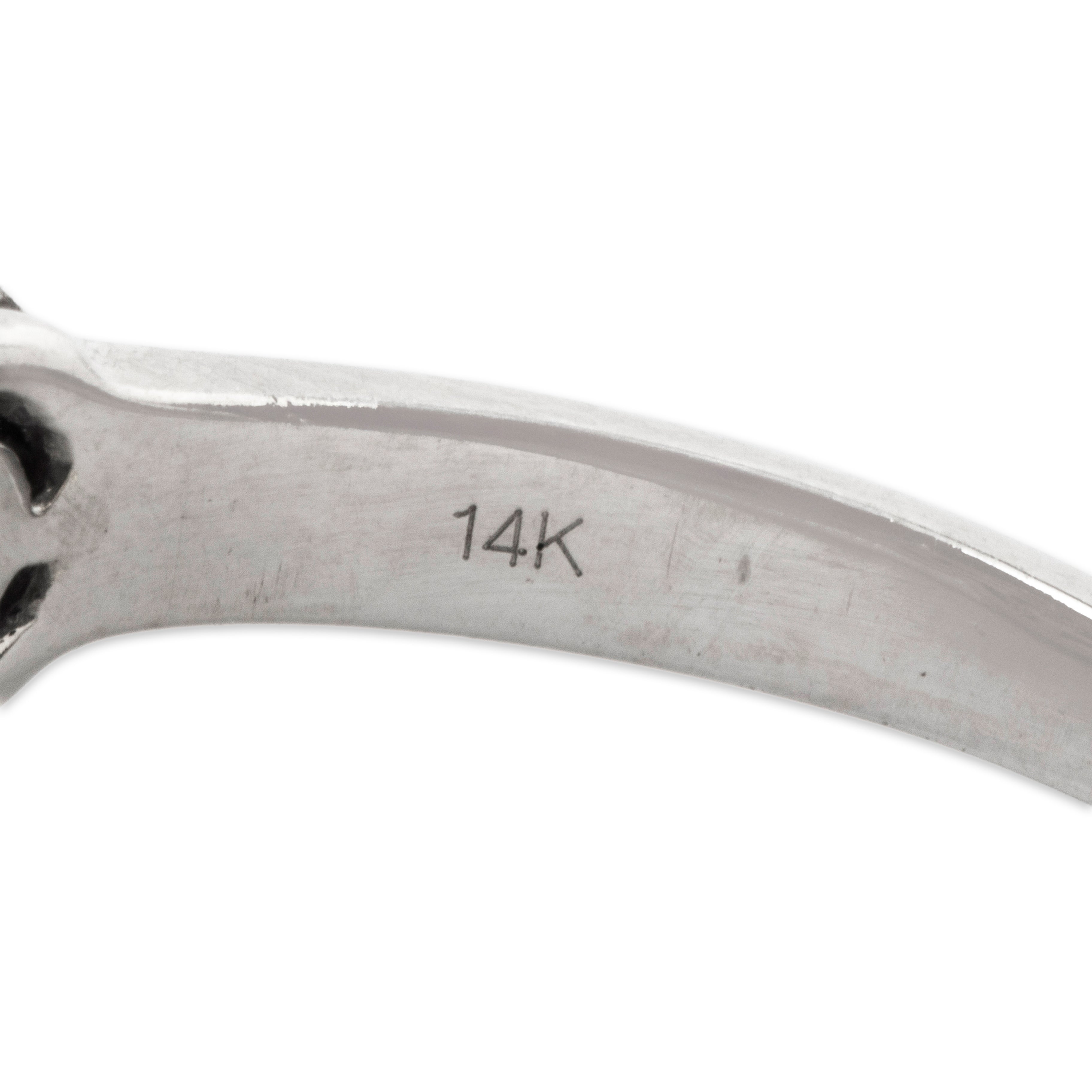 Vintage 14k White Gold Black & White Diamond Flashing Trio Ring 6.50、mySite、hinf8tx79