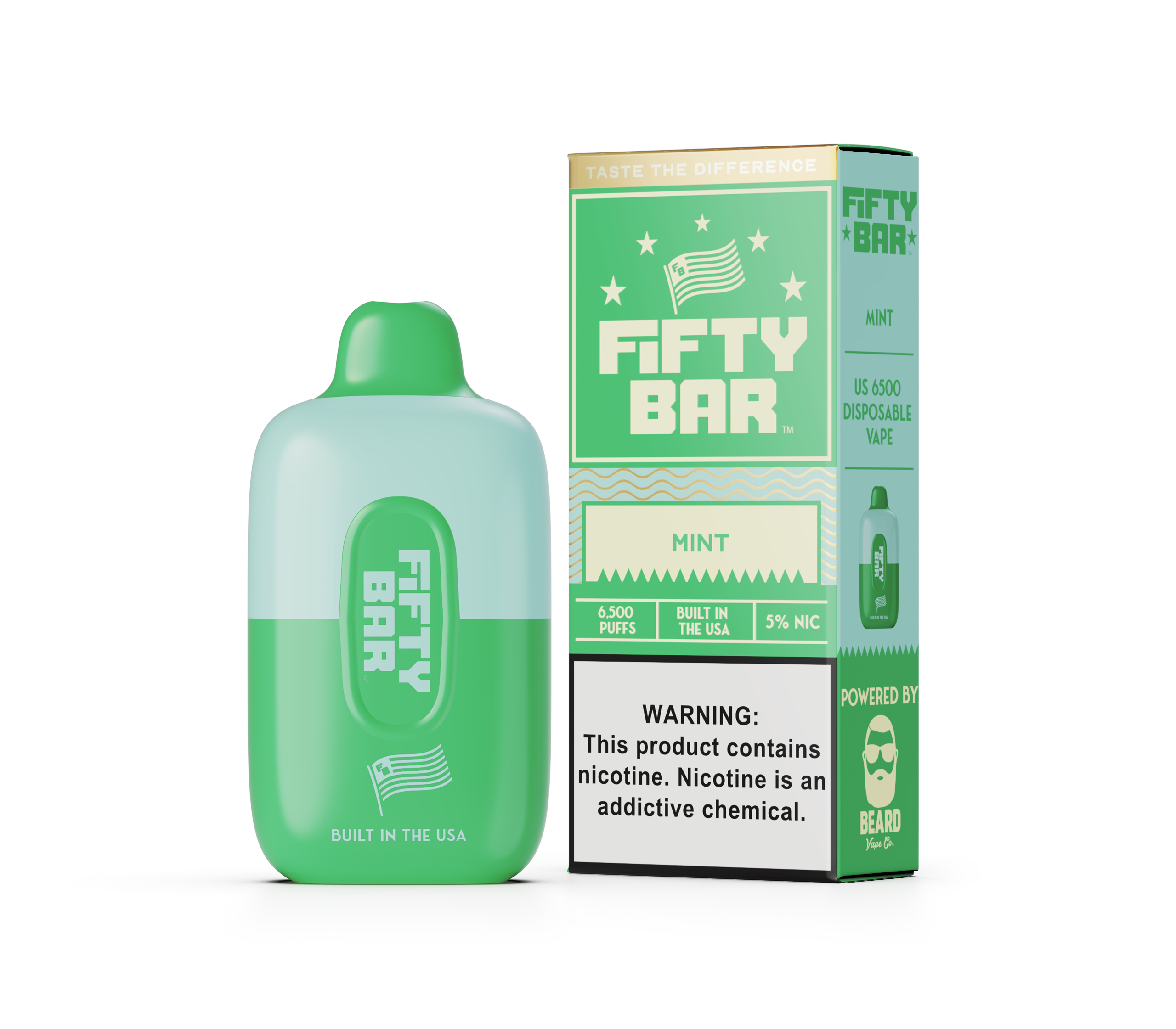Fifty Bar 6500 Puff Rechargeable Vape Disposable 16mL、mySite、zt4zffjzw