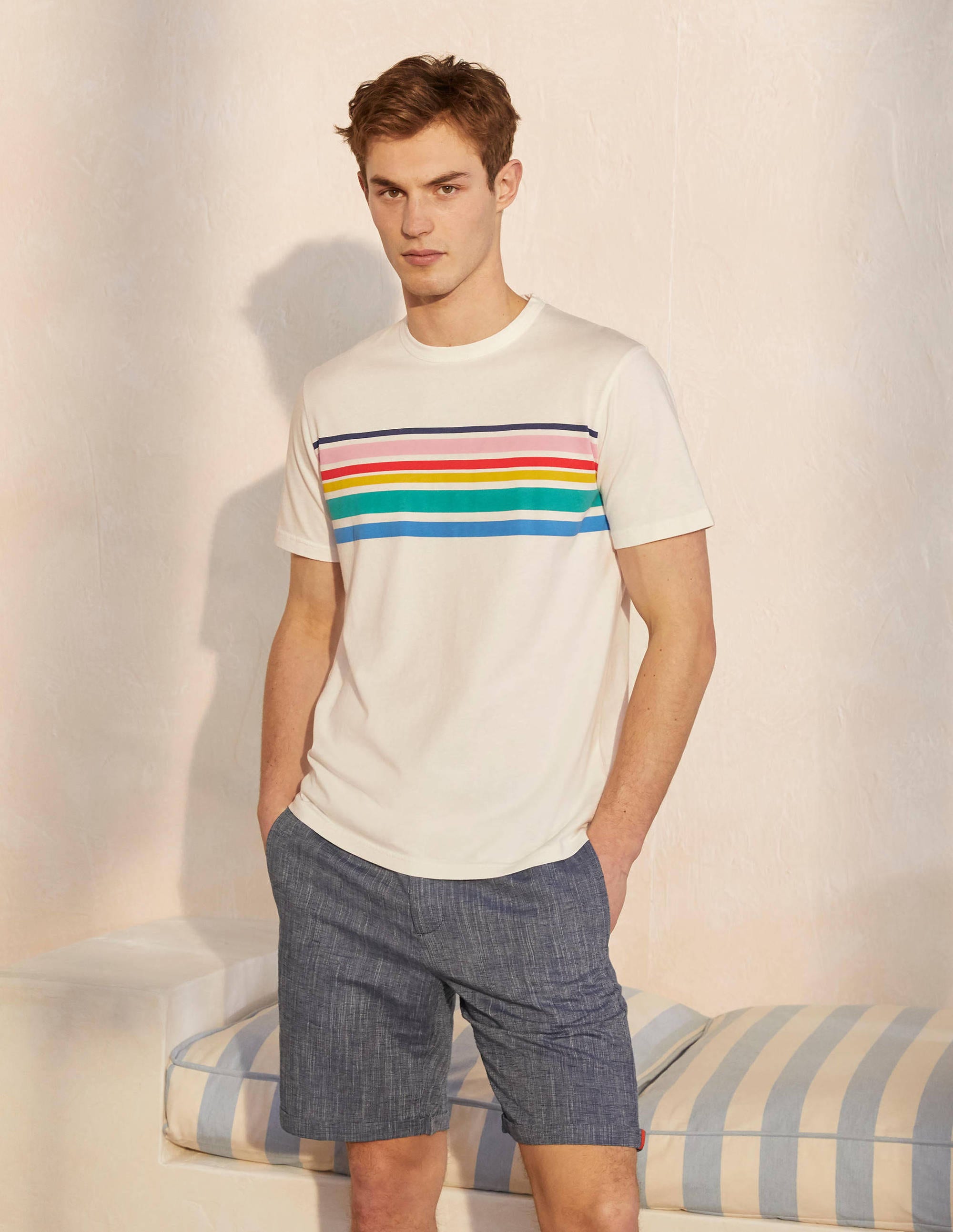 Kingston T-Shirt-Rainbow Chest Stripe、mySite、ashleygrahame