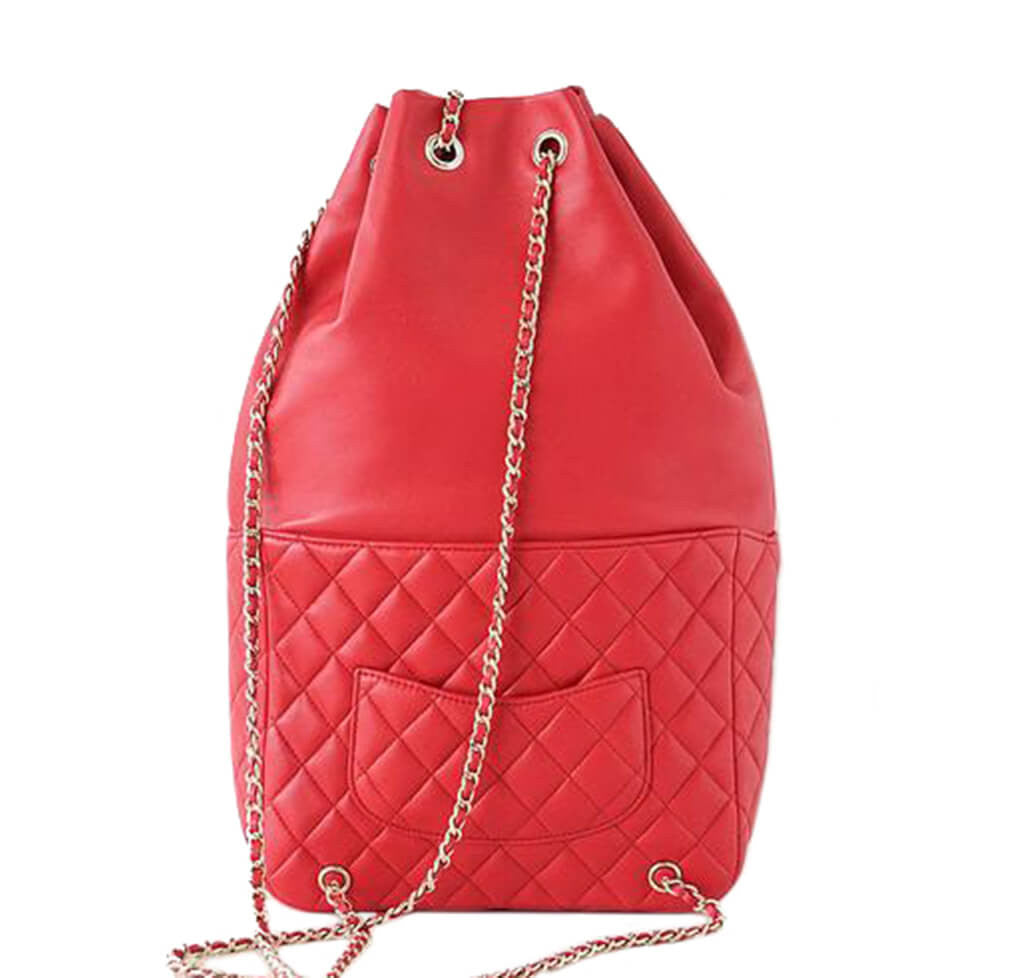 Chanel Classic Backpack Bag Red Lambskin、mySite、garminoutage.com