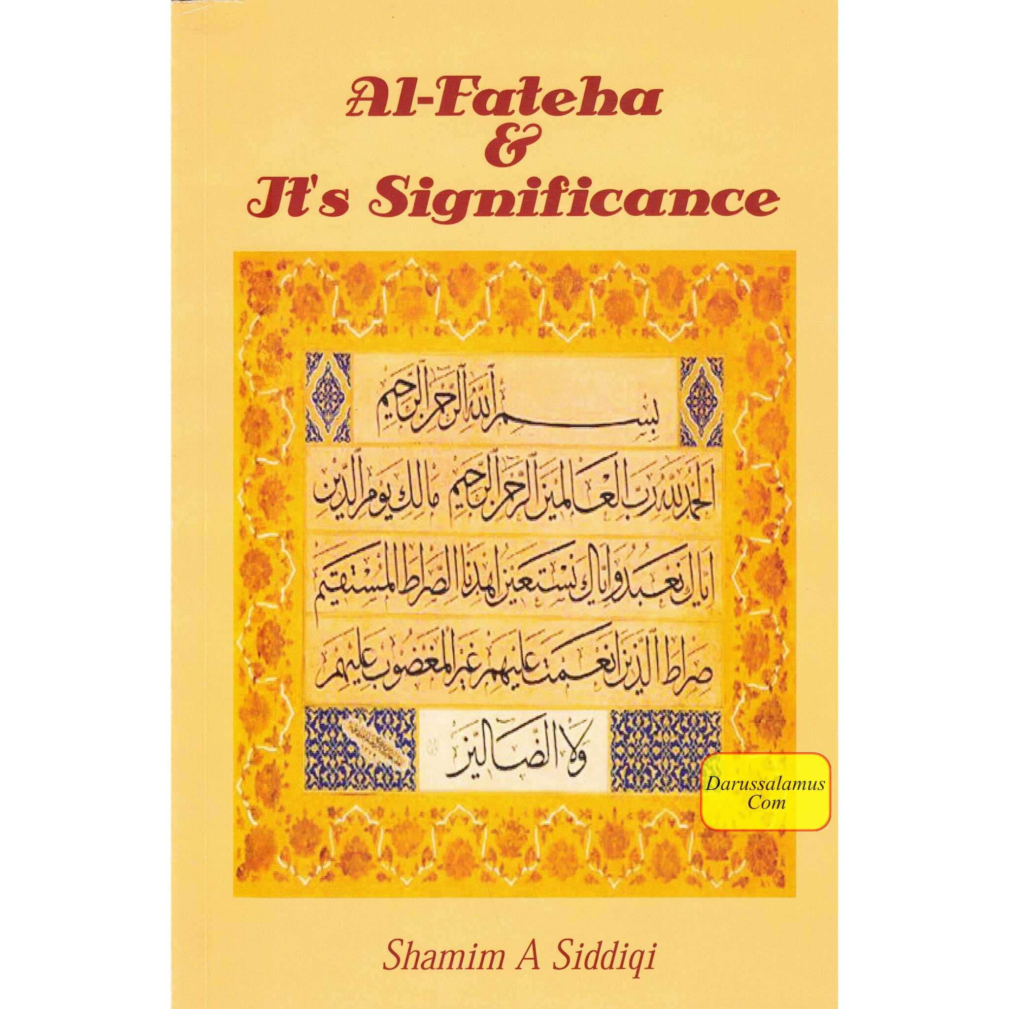Al-Fateha & It's Significance By Shamim Siddiqi、mySite、topwebapps