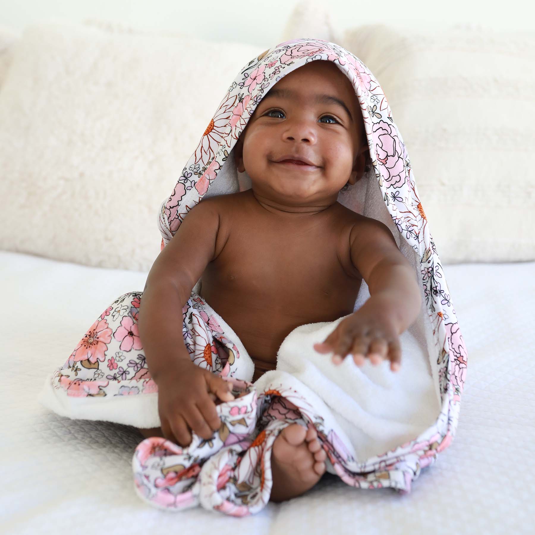  Bamboo Hooded Towel | Purple Floral、mySite、layawaytickets