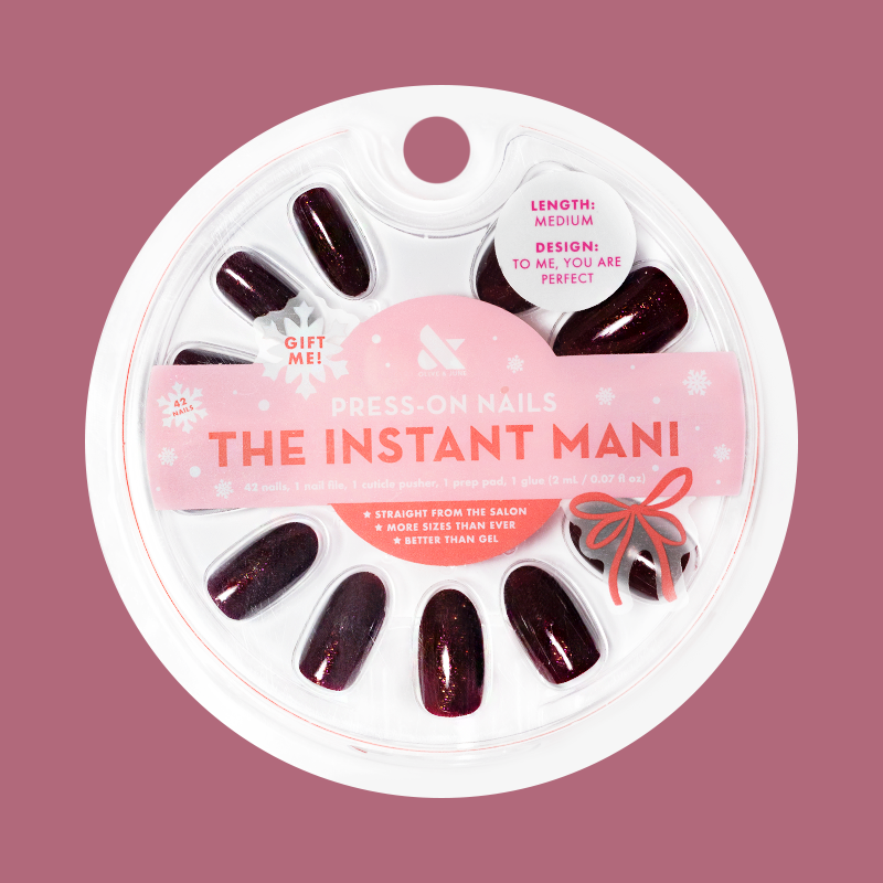 To Me, You Are Perfect - Press-On | Medium | Oval - Part of Set、mySite、solidvoid