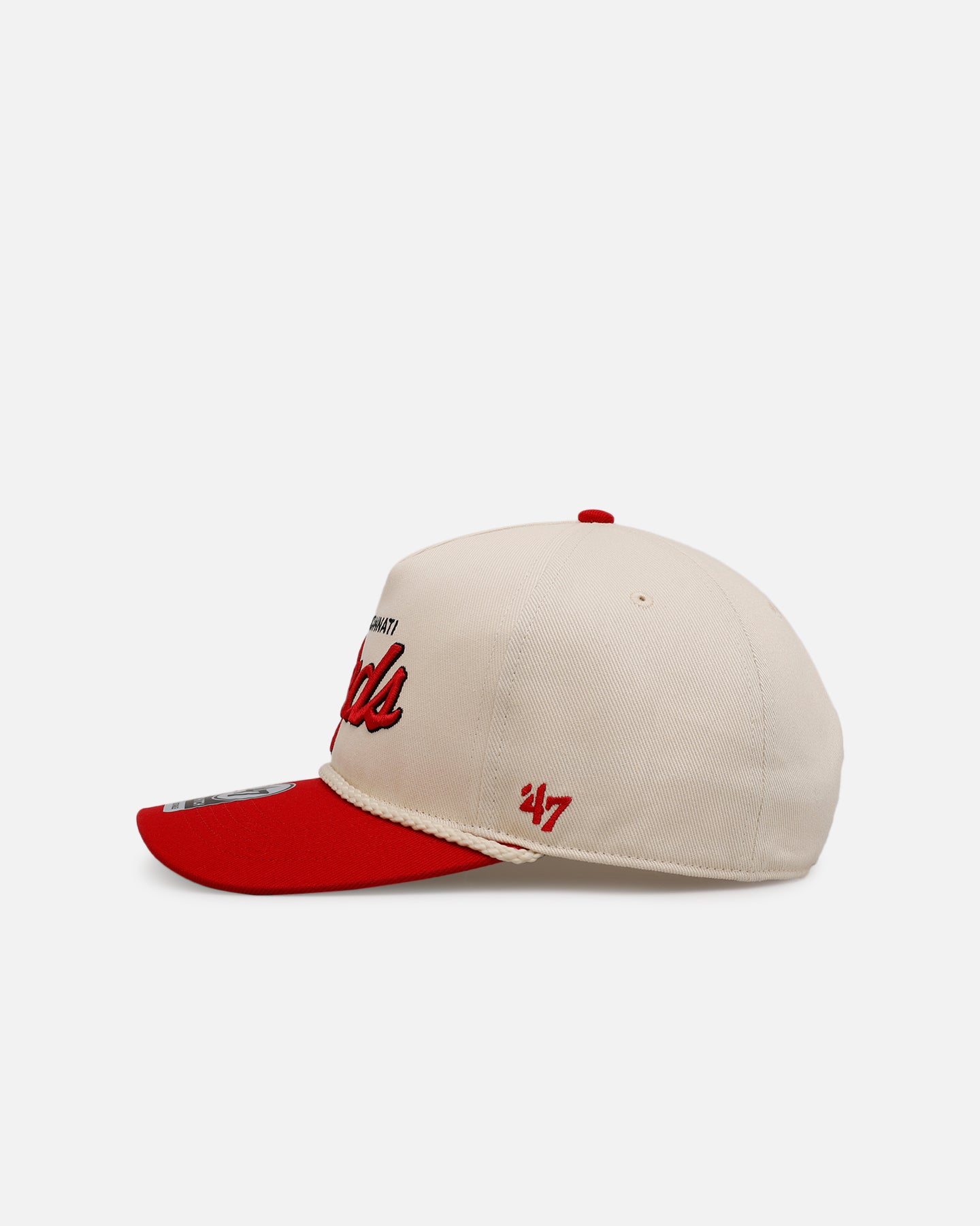 47 Brand Cincinnati Reds 'MLB Opening Day' Script Hitch Snapback Natural、mySite、zt4zffjzw