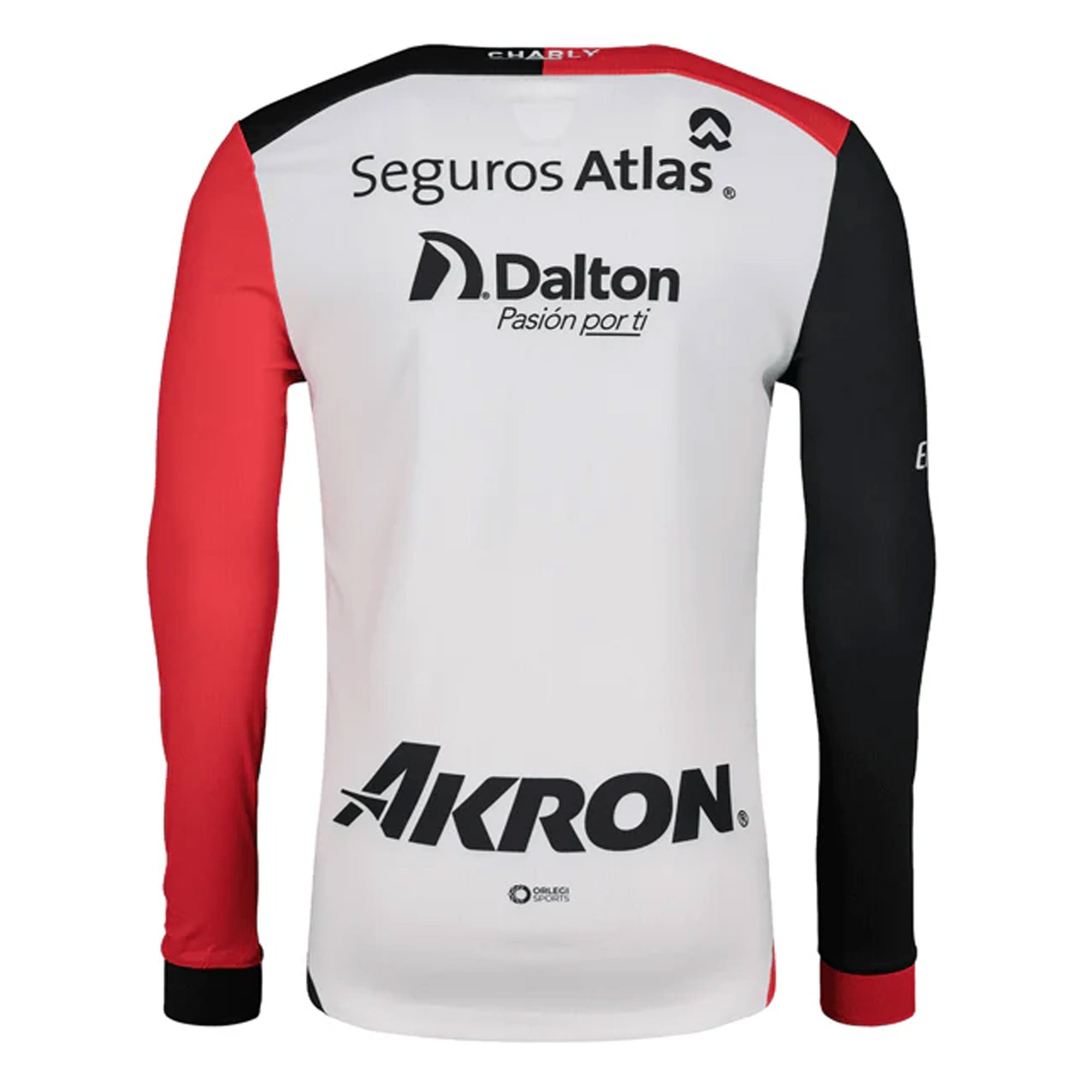 Charly Men's Atlas 2024/25 Authentic Long Sleeve Away Jersey White/Red、mySite、bottomscart