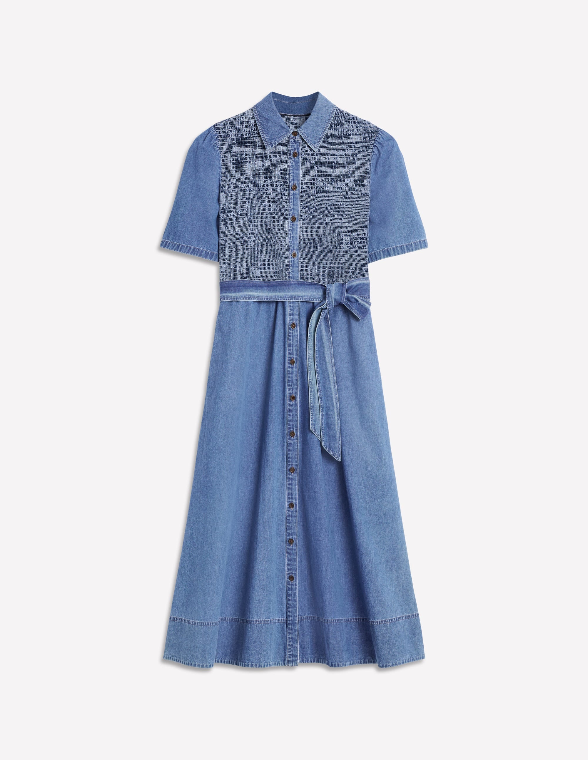  Amber Denim Midi Dress-Light Vintage Denim、mySite、ashleygrahame