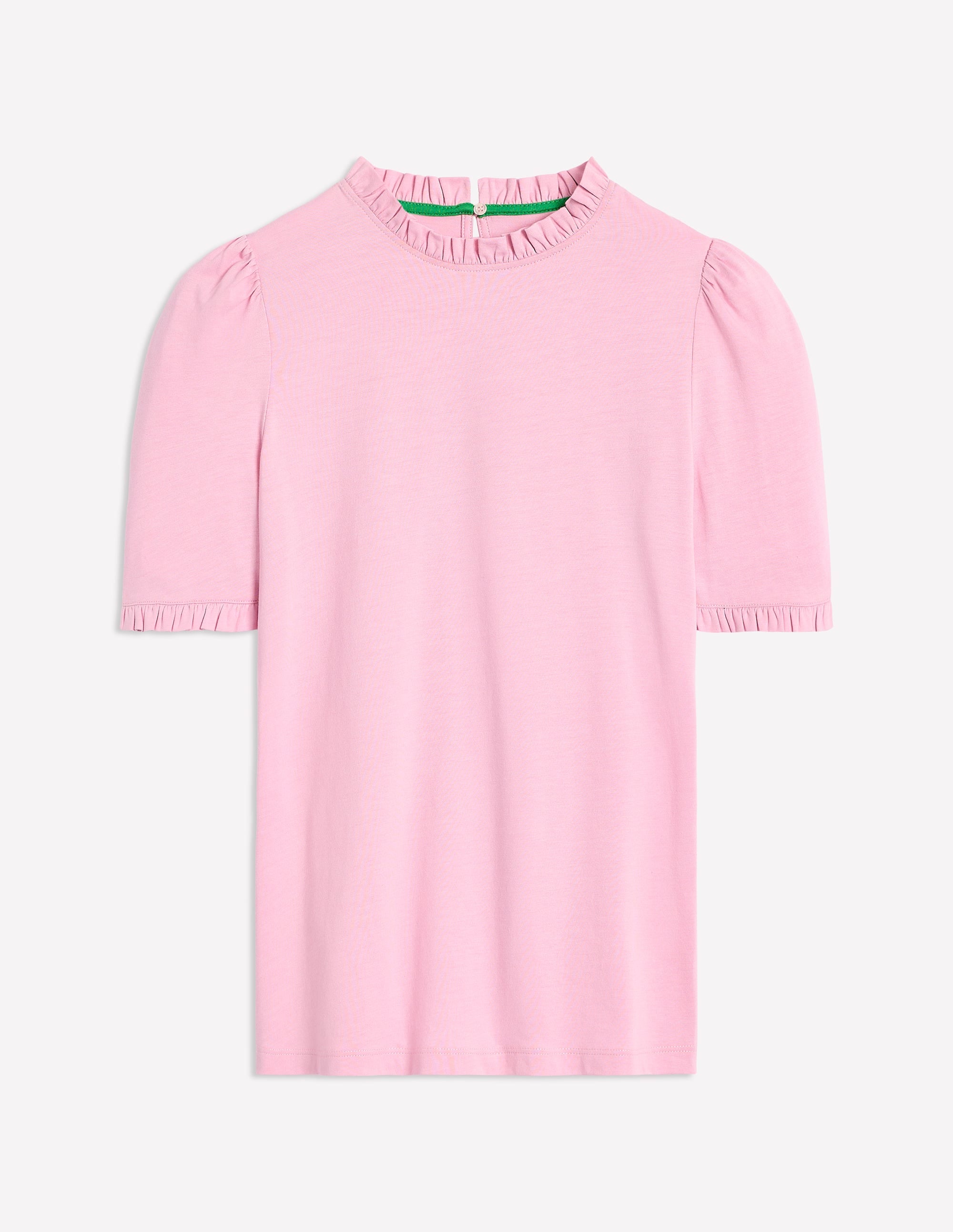  Supersoft Frill Detail T-shirt-Soft Lavender、mySite、ashleygrahame