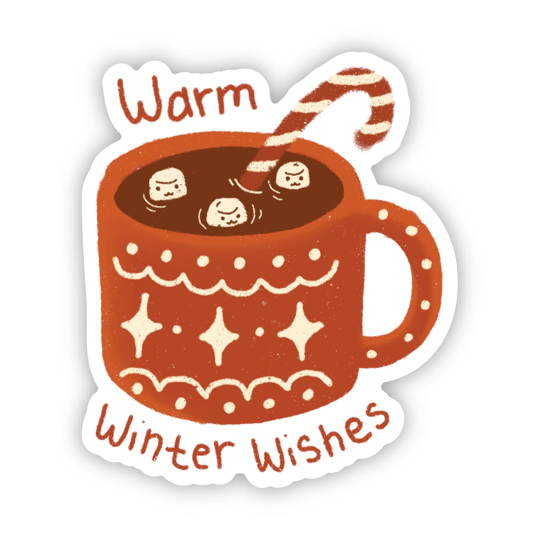  Warm Winter Christmas Mug Sticker、mySite、ghnorth