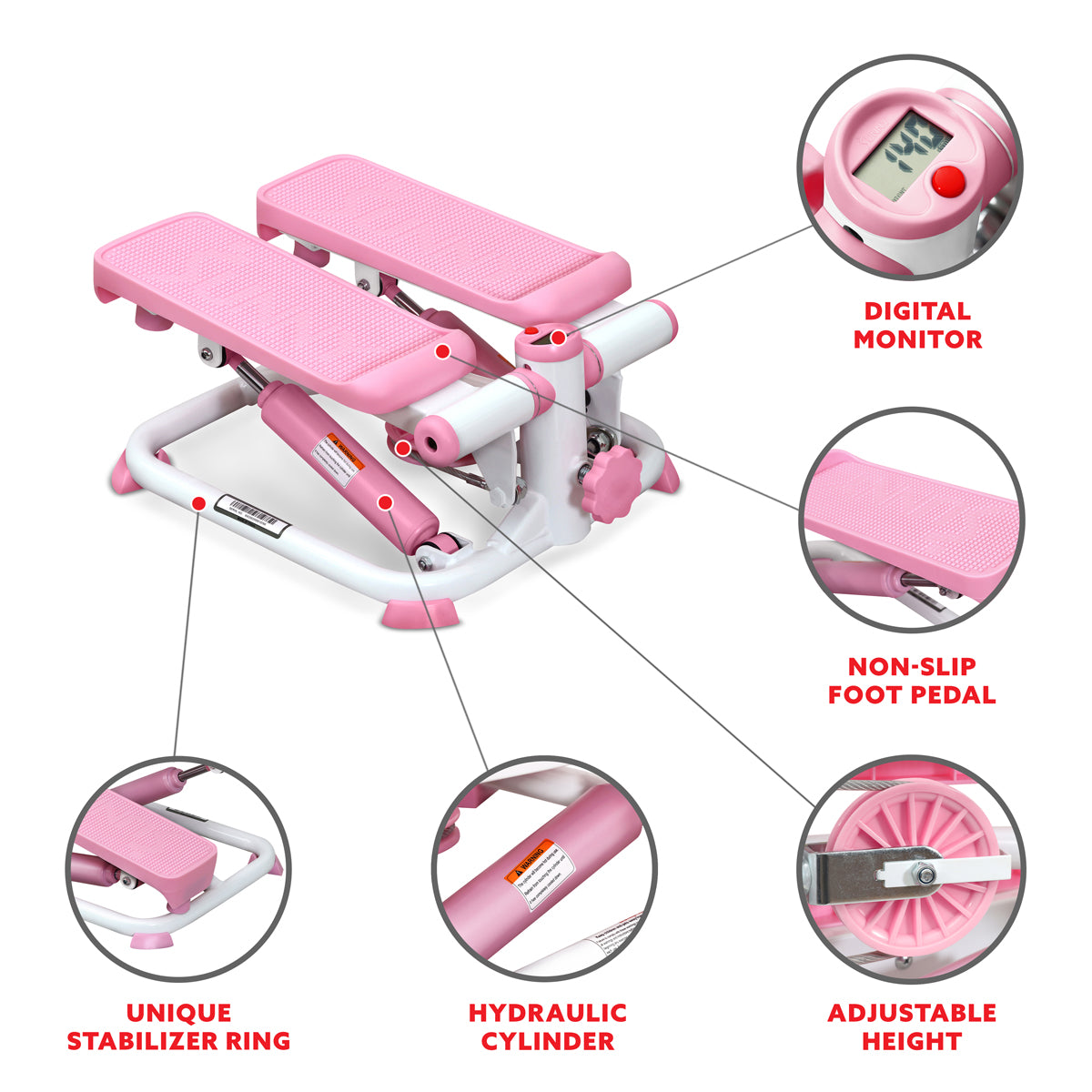  Total Body Pink Stepper Machine、mySite、ghnorth