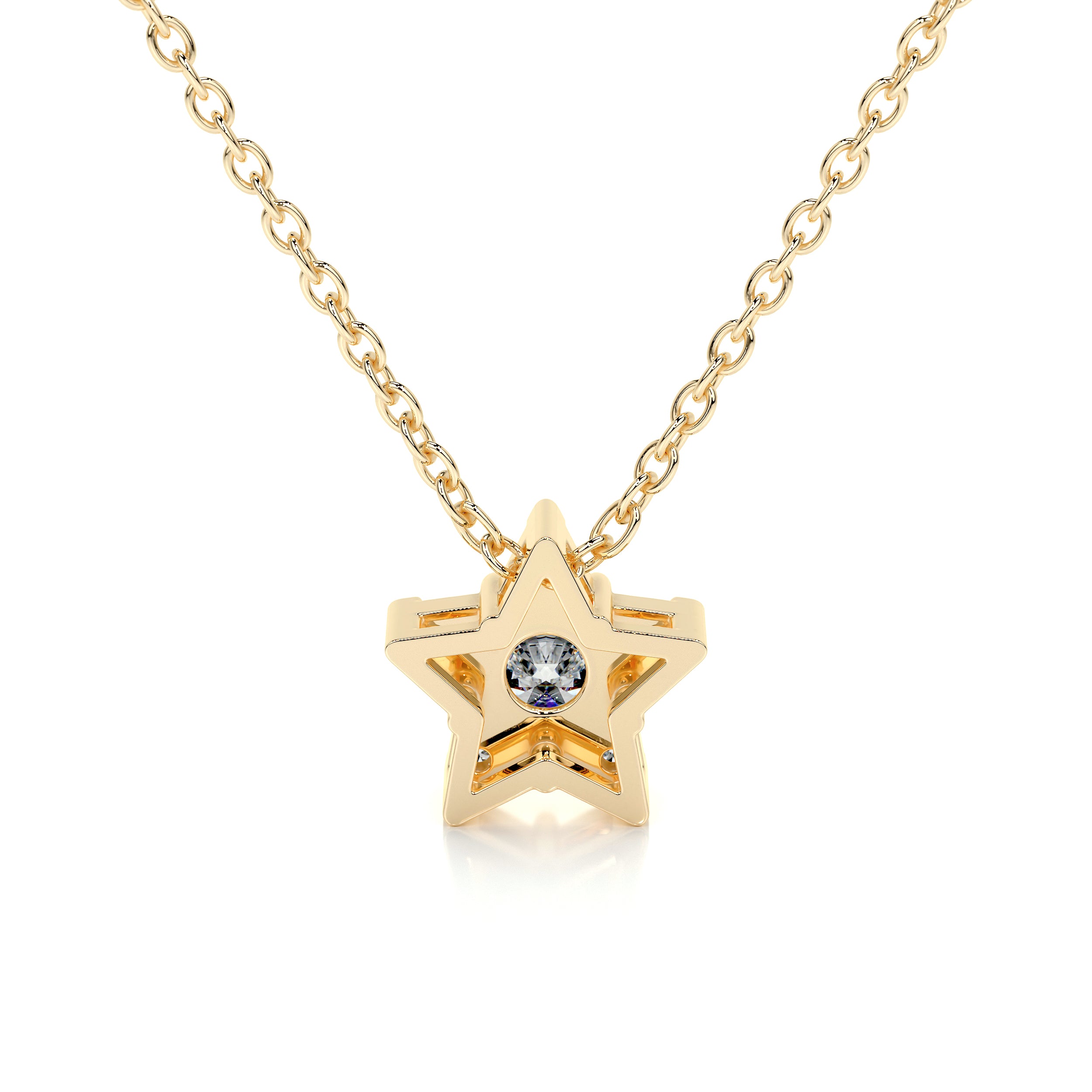 Robbie Diamond Pendant (0.30 Carat) -18K Yellow Gold、mySite、hinf8tx79