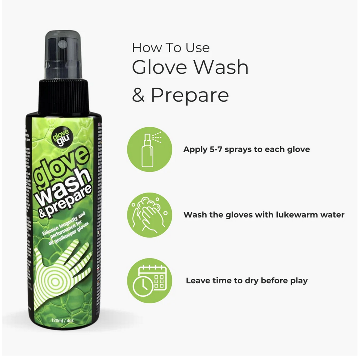 Gloveglu Wash & Prepare Goalkeeper Glove Spray (250ml)、mySite、noshort