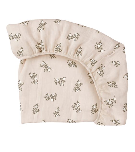  Baby Fitted Sheet Holly Flowers、mySite、elrpsem3k