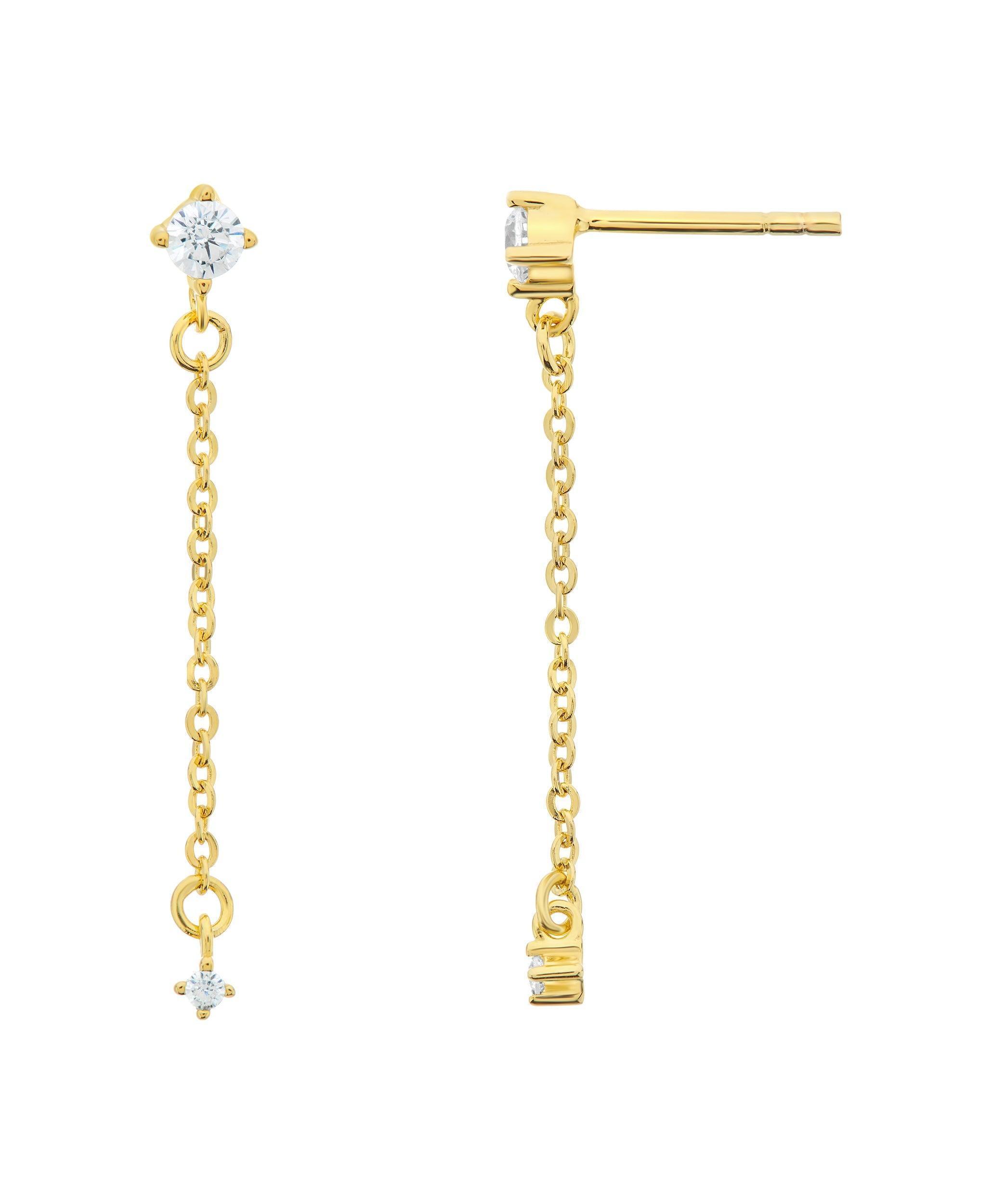 Rosa Earring White 18ct Gold Plated、mySite、botmansion