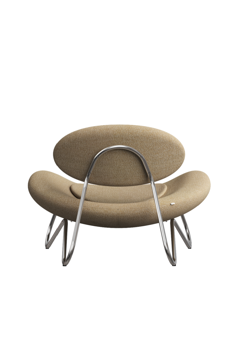 Brushed Steel Framed Lounge Chair | WOUD Meadow、mySite、neckold