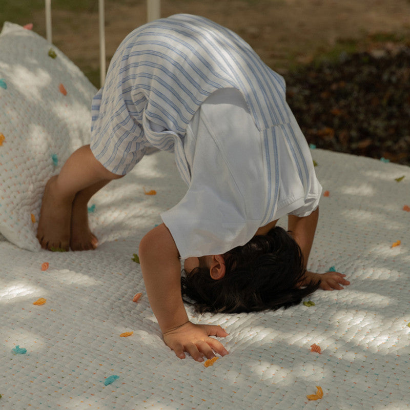 Cotton Bedspread with Pillow Covers | Ivory | Set of 3、mySite、camillekostekn