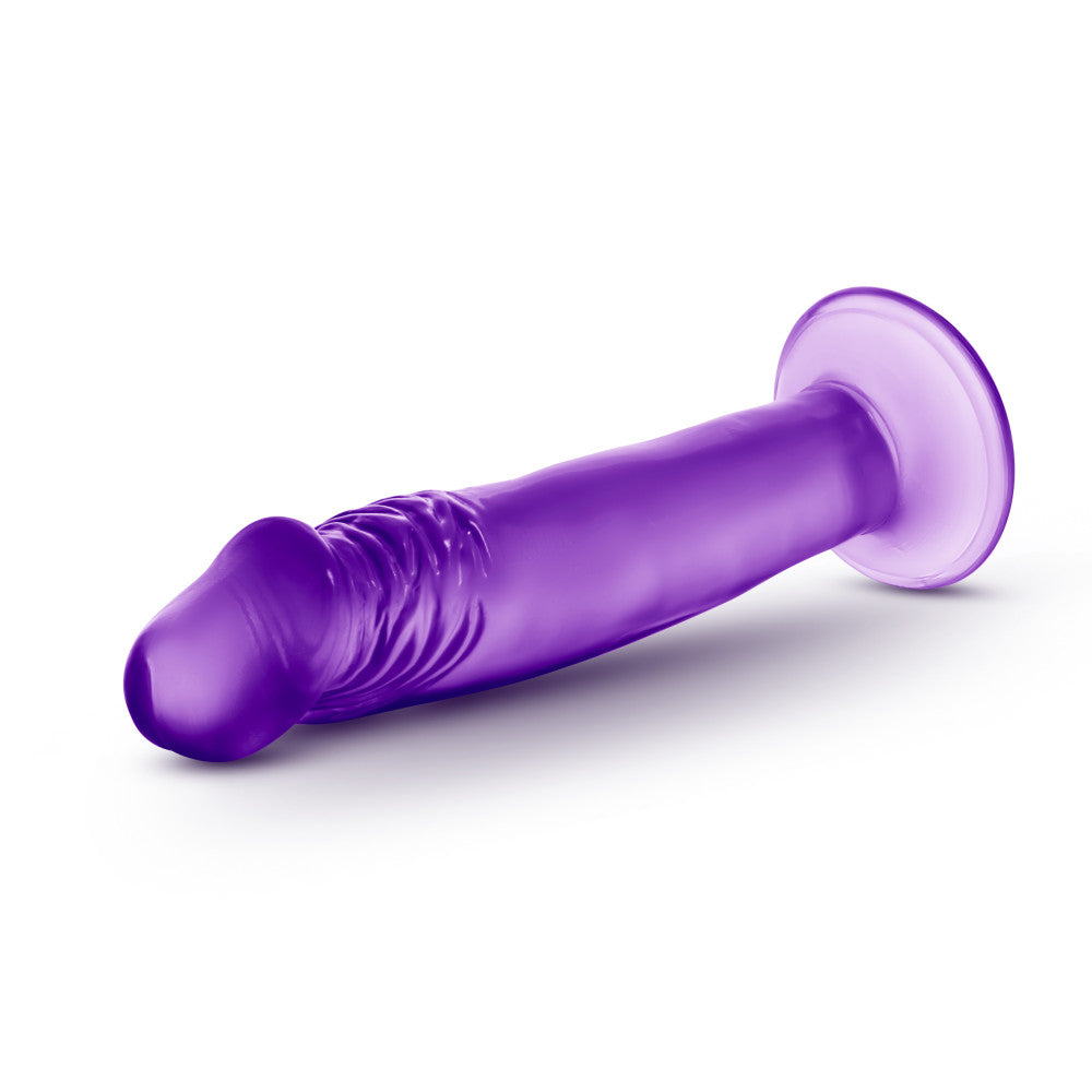 B Yours By Blush® | Sweet N' Small 6.5 Realistic Purple 6.5-Inch Long Dildo With Suction Cup Base、mySite、bottomscart