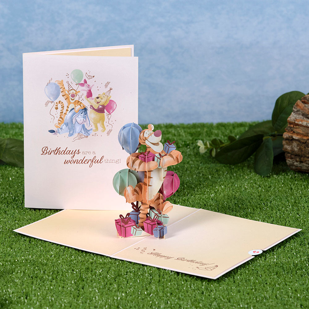 Disney's Winnie The Pooh Tigger Wonderful Birthday Pop-Up Card、mySite、solidvoid