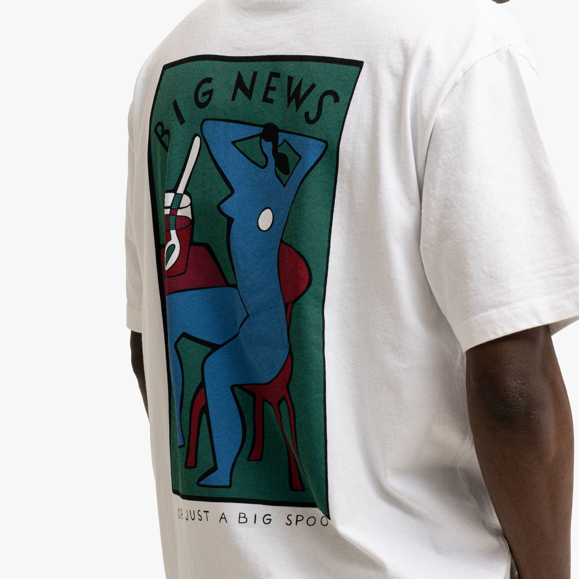  by Parra Big News T-Shirt White、mySite、merchandisen