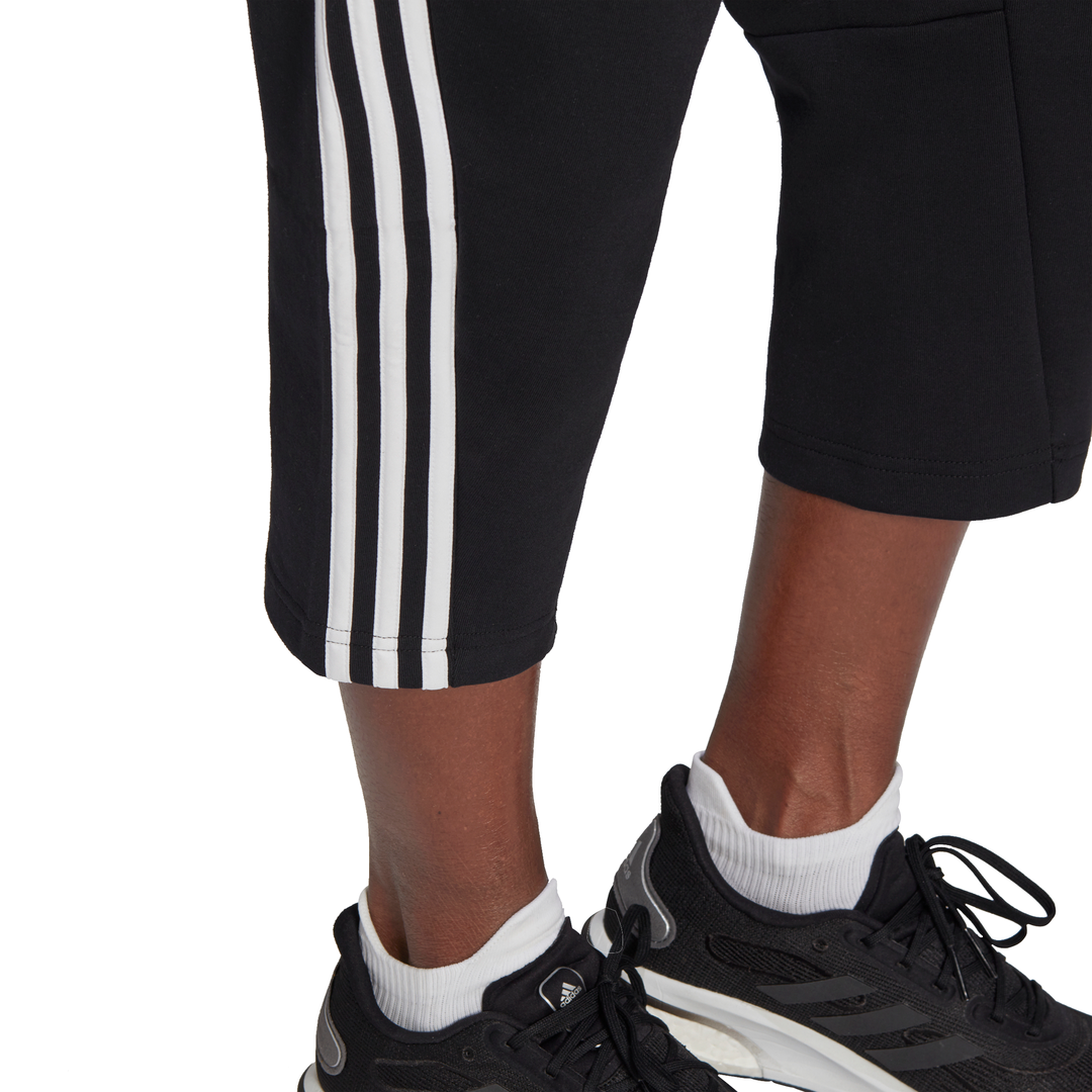 adidas Sportswear Z.N.E Wrapped 3 Stripe 7/8 Pants (Black/White)