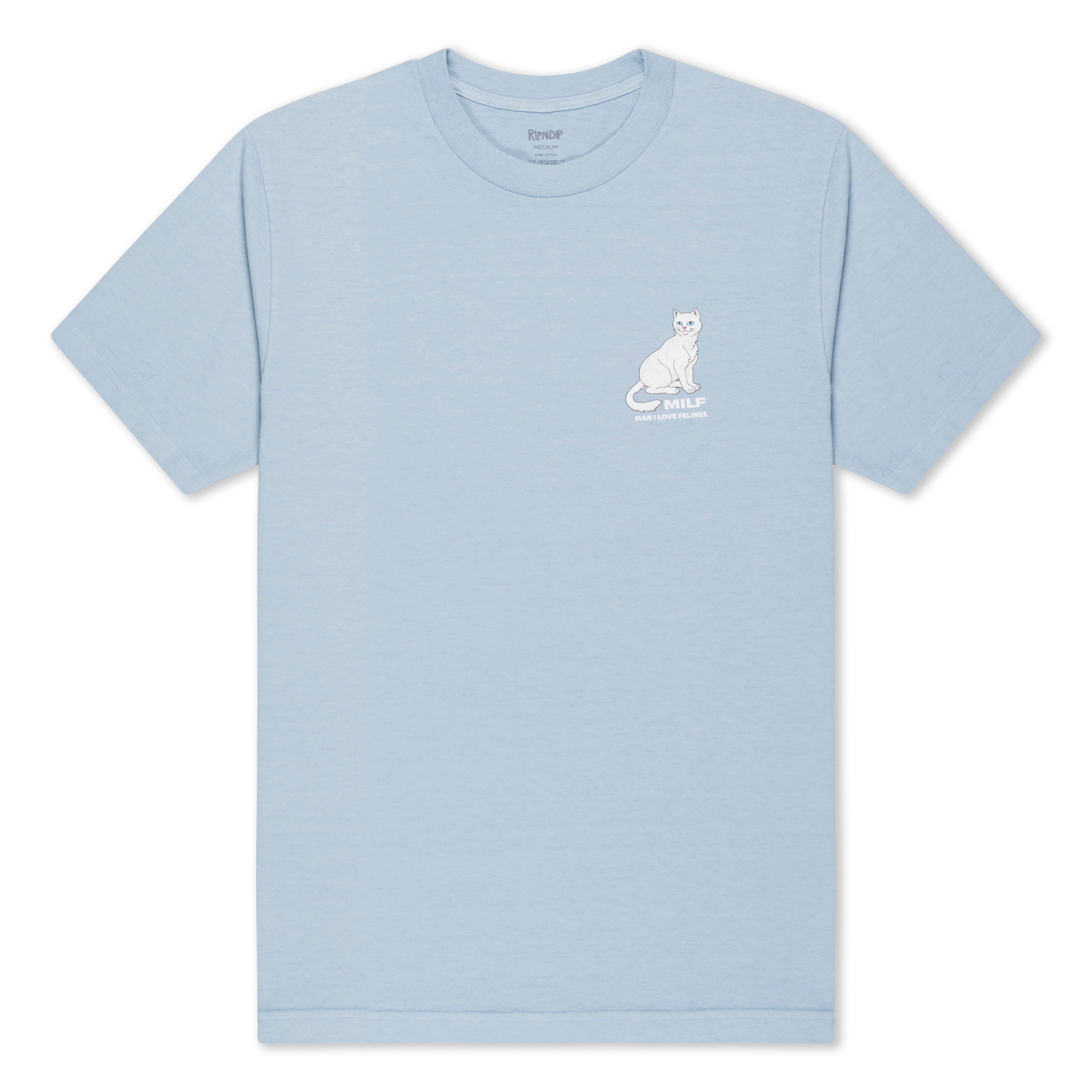  Man I love Felines Tee (Powder Blue)、mySite、merchandisen