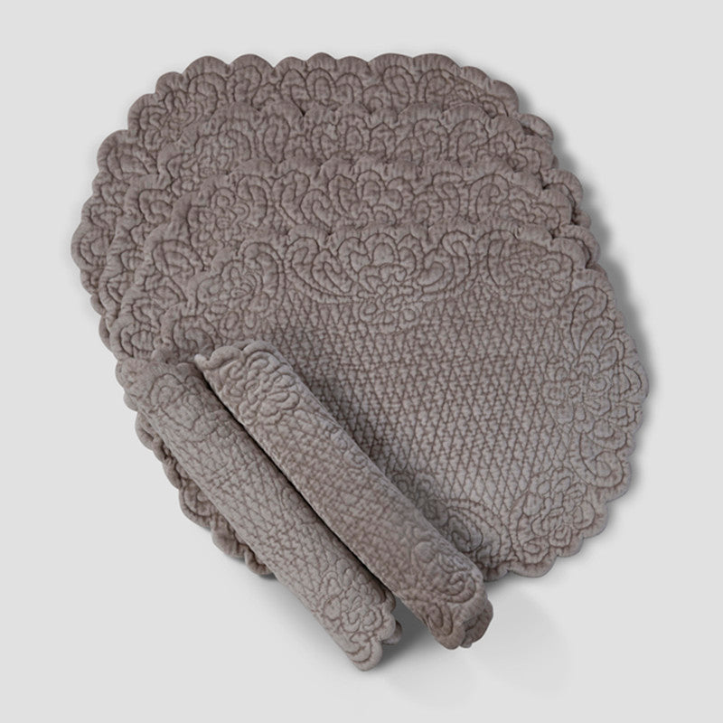 Cotton Dining Mat Set | Table Runner & Placemats | Beige | Set of 9、mySite、camillekostekn