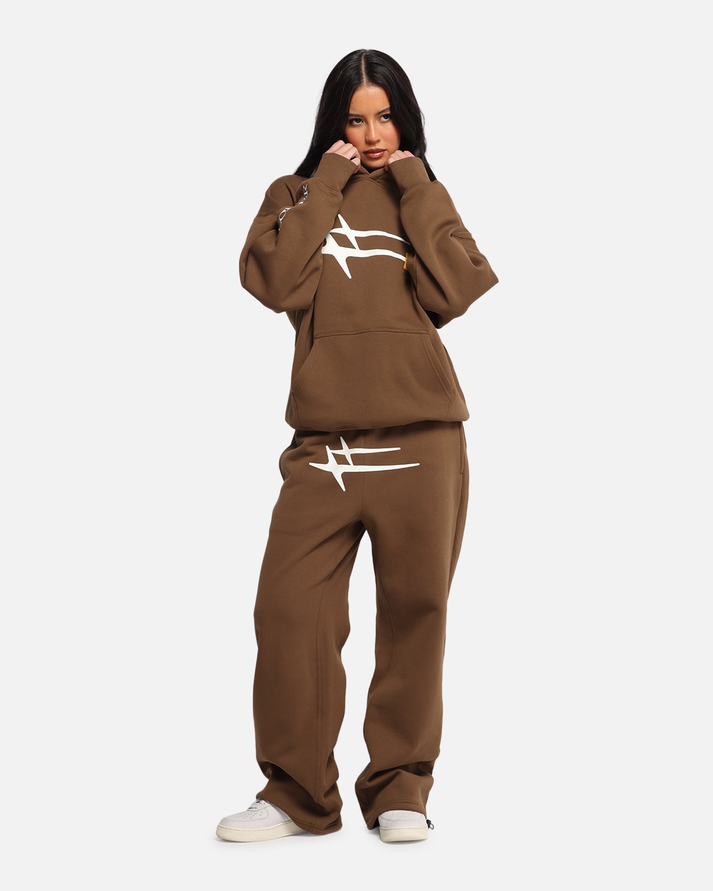 Loiter Hybrid Premium Hoodie Brown、mySite、zt4zffjzw