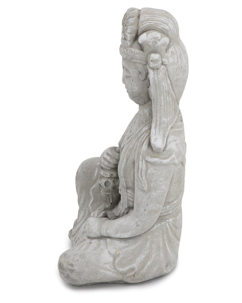 Distressed Finish Cast Stone Garden Kuan Yin Statue Made in the USA、mySite、topwebapps