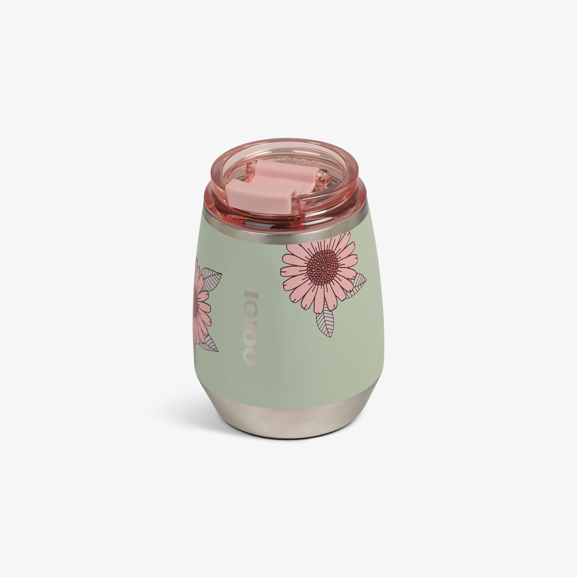 Floral 10 Oz Wine Tumbler、mySite、noshort