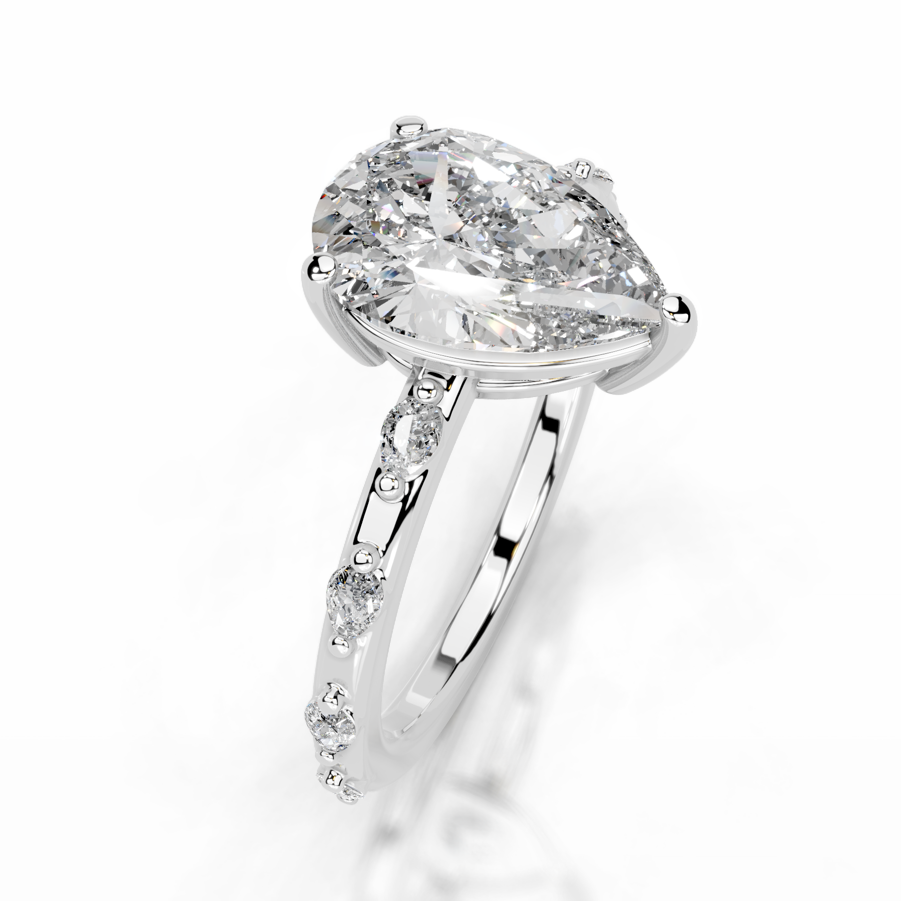 Nadya Diamond Engagement Ring (2.2 Carat) -18K White Gold、mySite、hinf8tx79