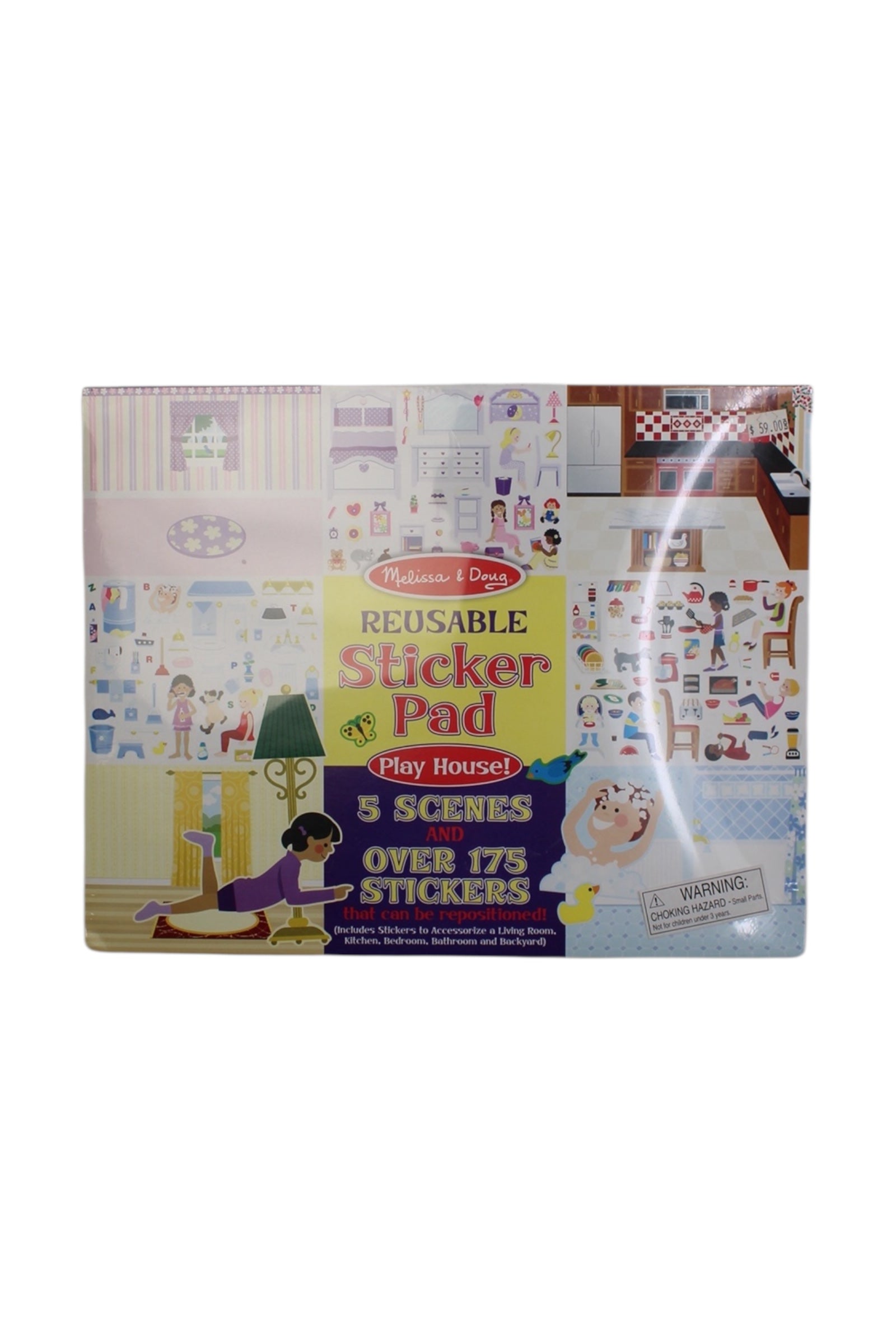 Melissa & Doug Sticker Pad Play House - O/S、mySite、g9winljtr