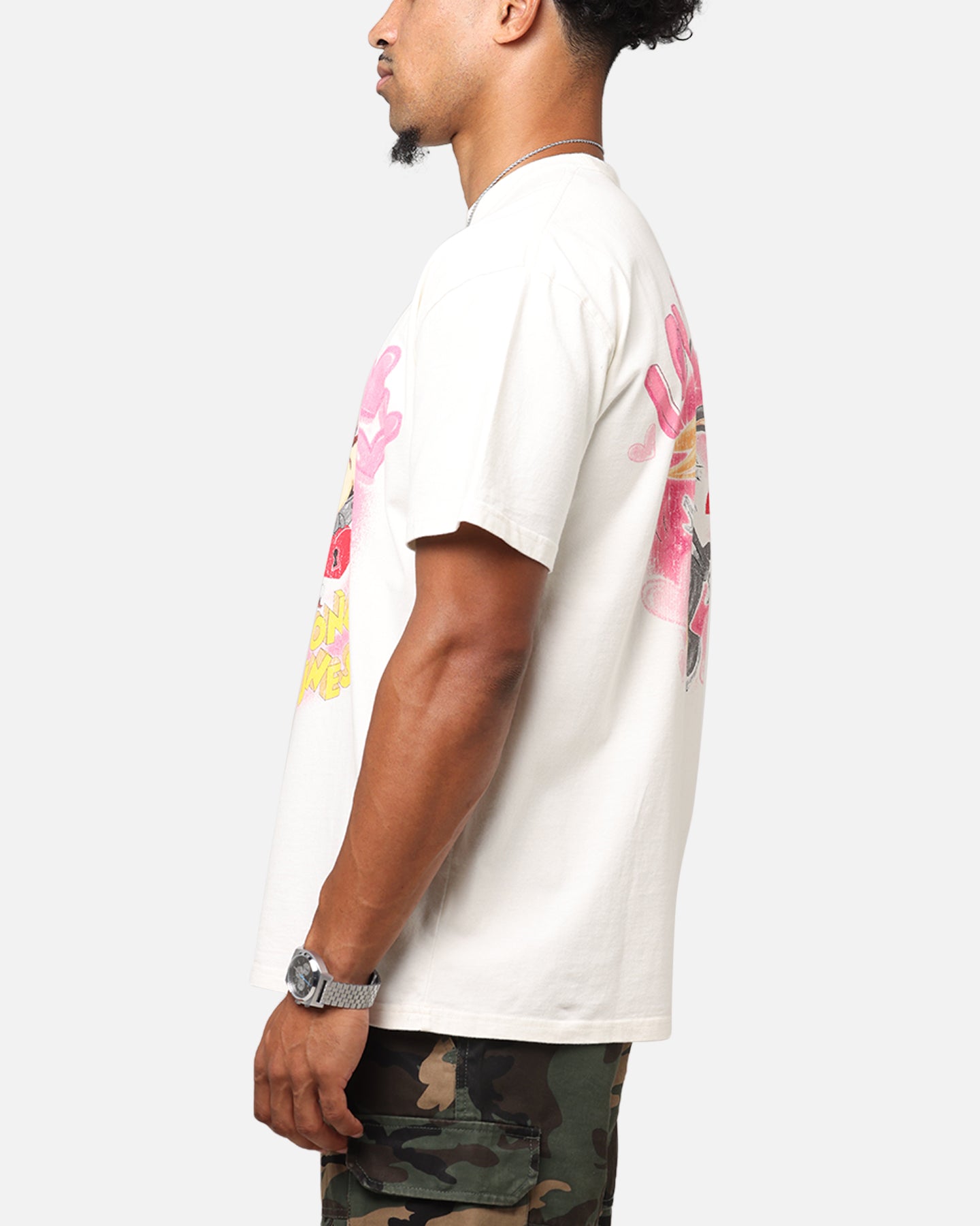 Goat Crew X Warner Bros. Looney Tunes In Love Looney Heavyweight T-Shirt Off White、mySite、zt4zffjzw