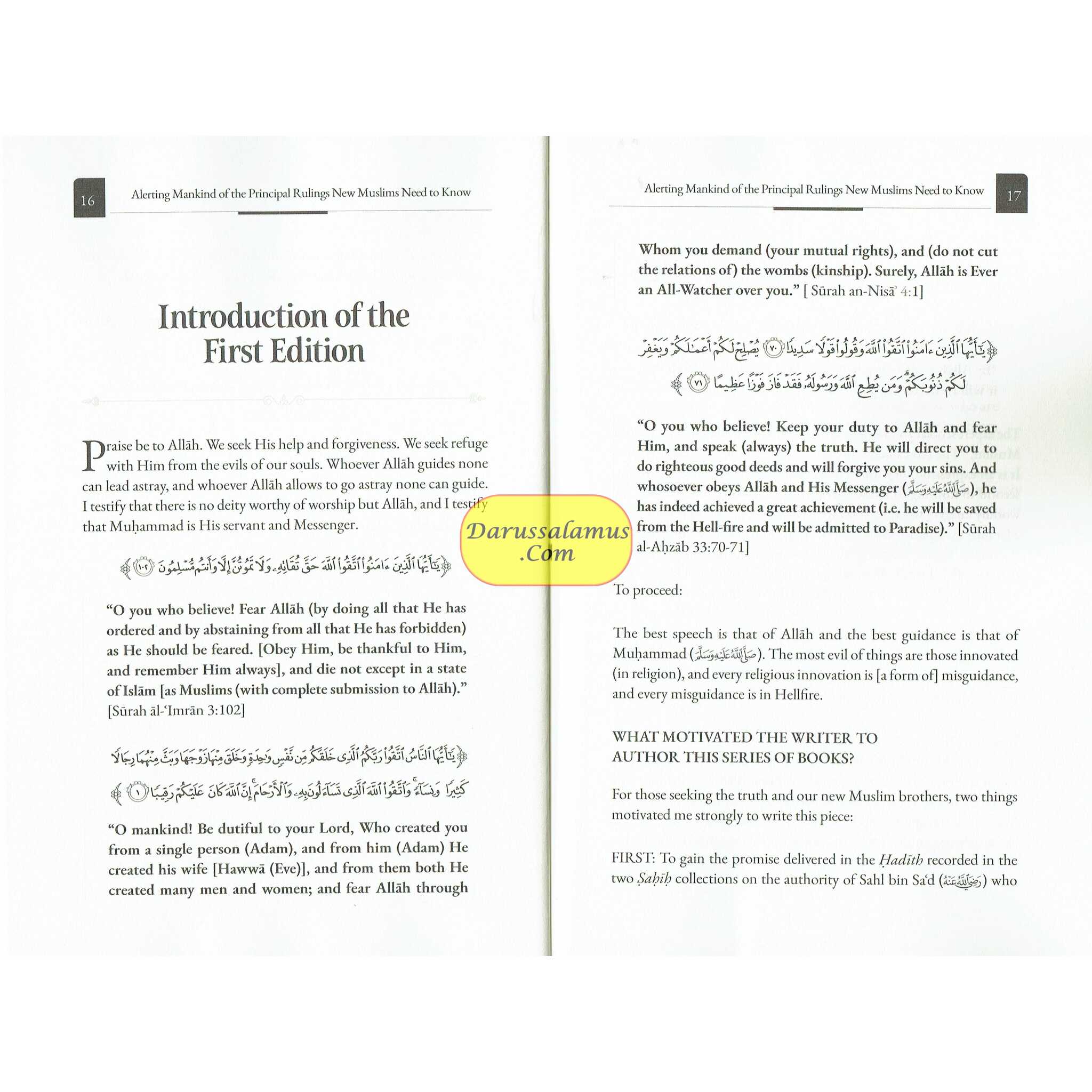 Alerting Mankind of the Principal Rulings New Muslims need to know (Part 1: Aqeedah)、mySite、topwebapps