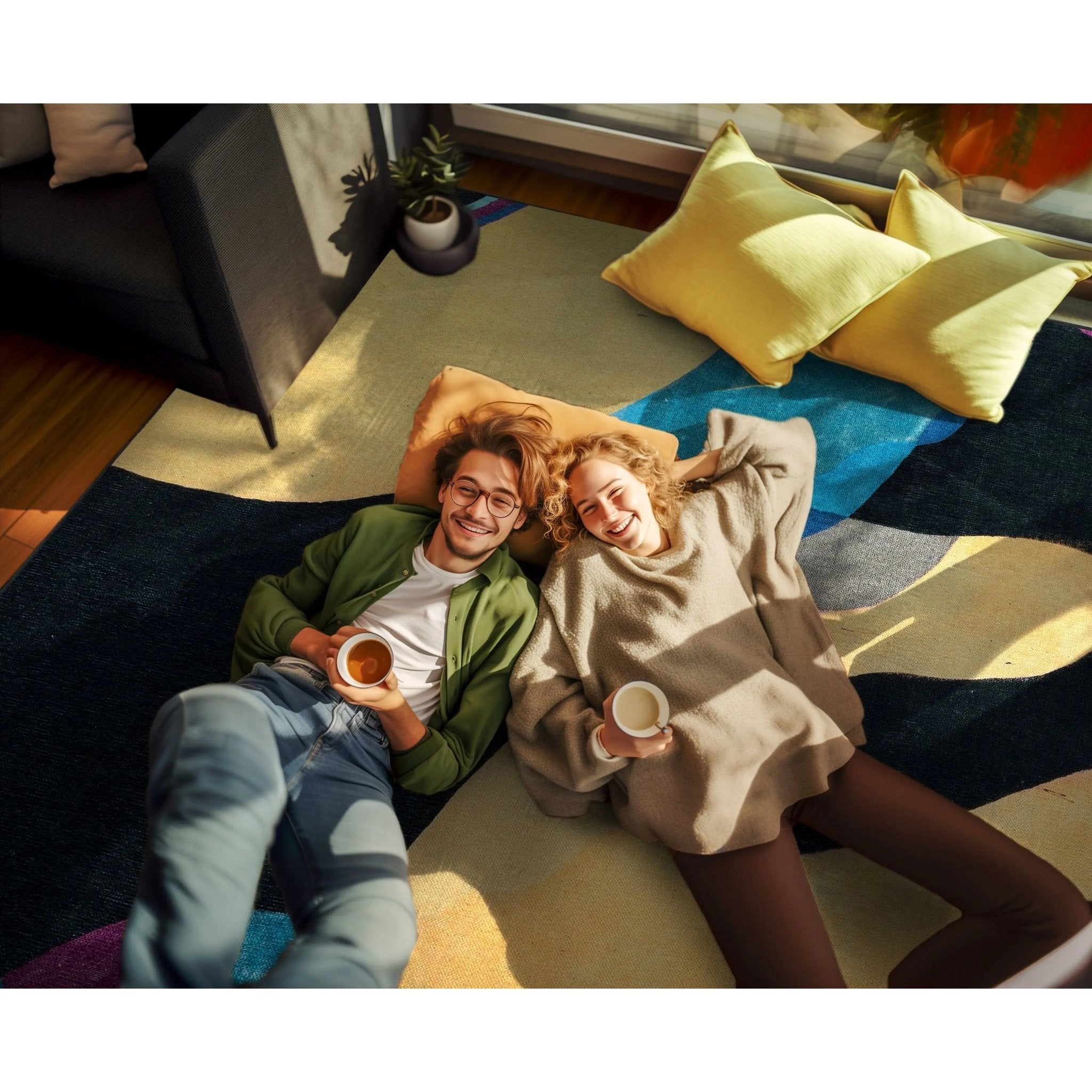 Well Woven x Misha Tyutyunik Sunday Jungle Life's a Beach Multi-Color Rug、mySite、gigharbornorthrealestate